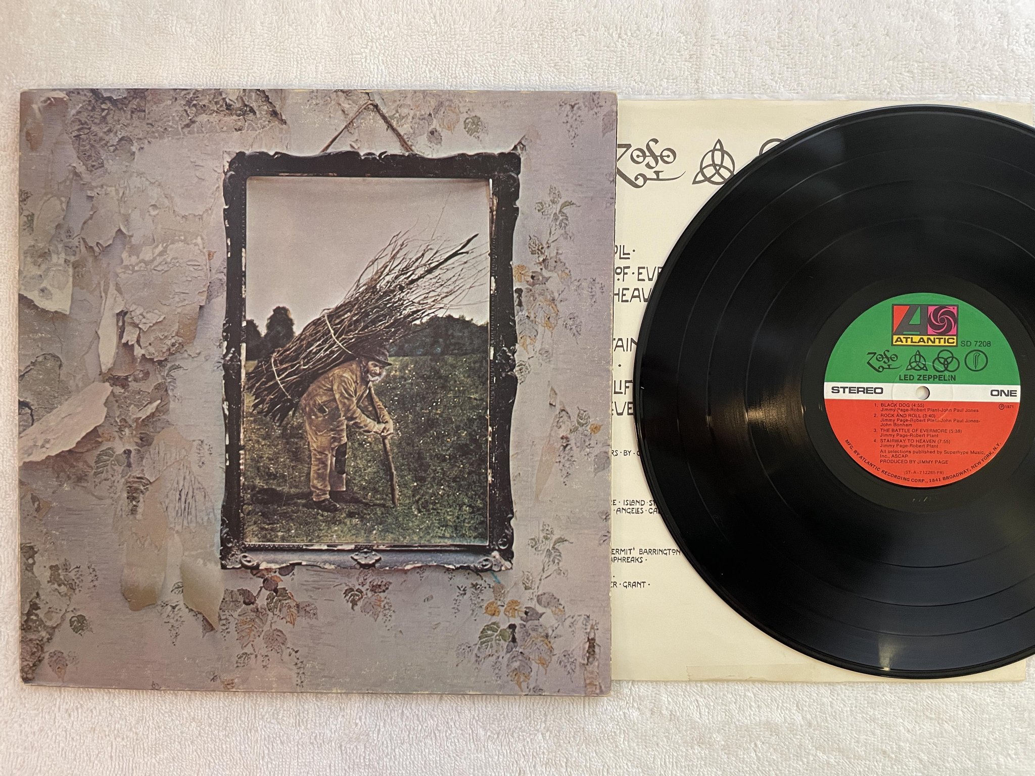 Omslagsbild för skivan LED ZEPPELIN s/t LP US ATLANTIC SD 7208 *** Stairway to heaven ***