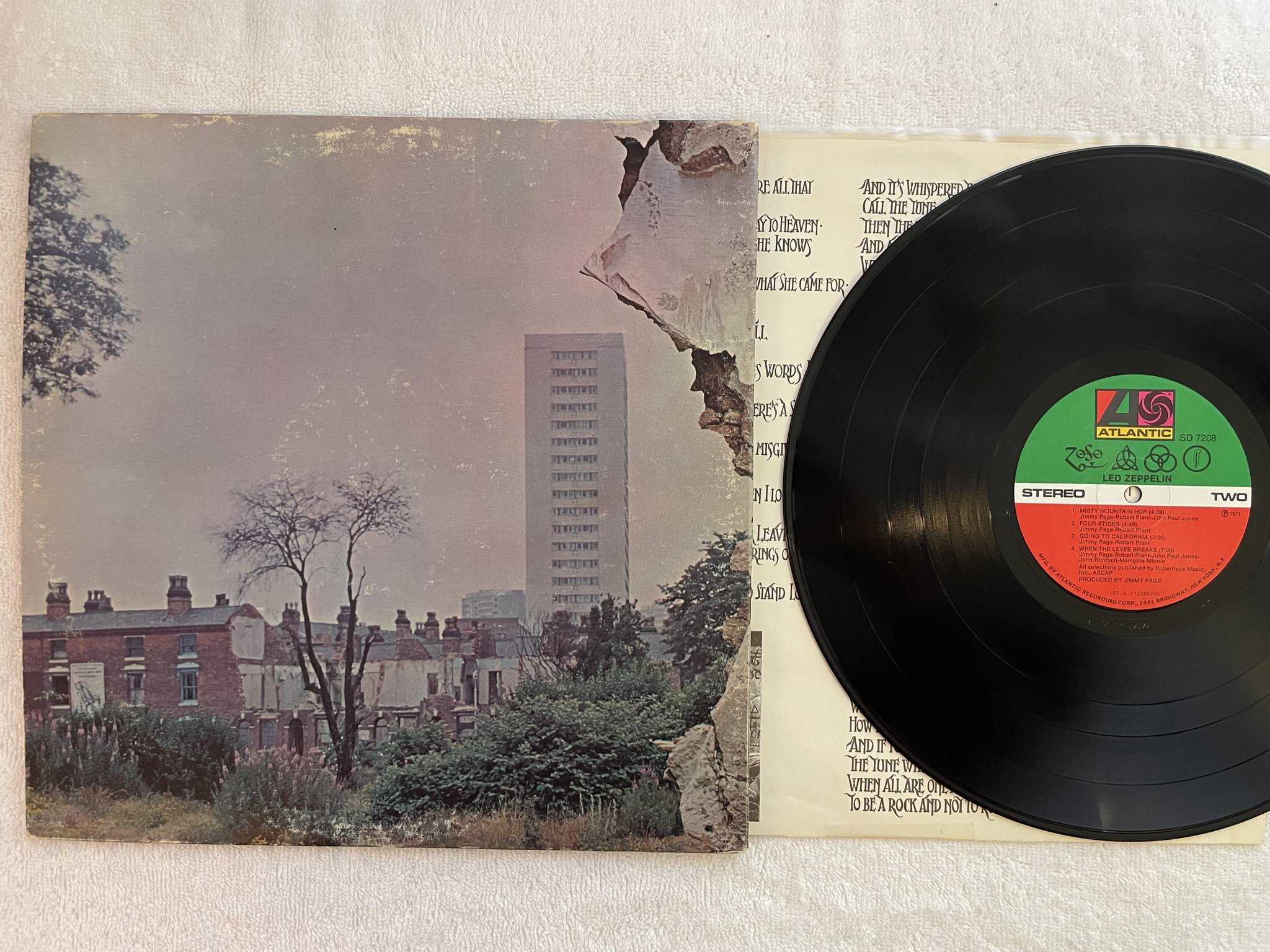 Omslagsbild för skivan LED ZEPPELIN s/t LP US ATLANTIC SD 7208 *** Stairway to heaven ***