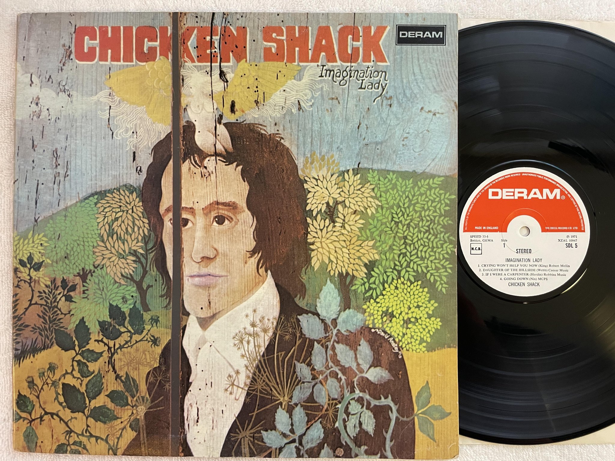 Omslagsbild för skivan CHICKEN SHACK imagination lady LP -71 UK DERAM SDL 5