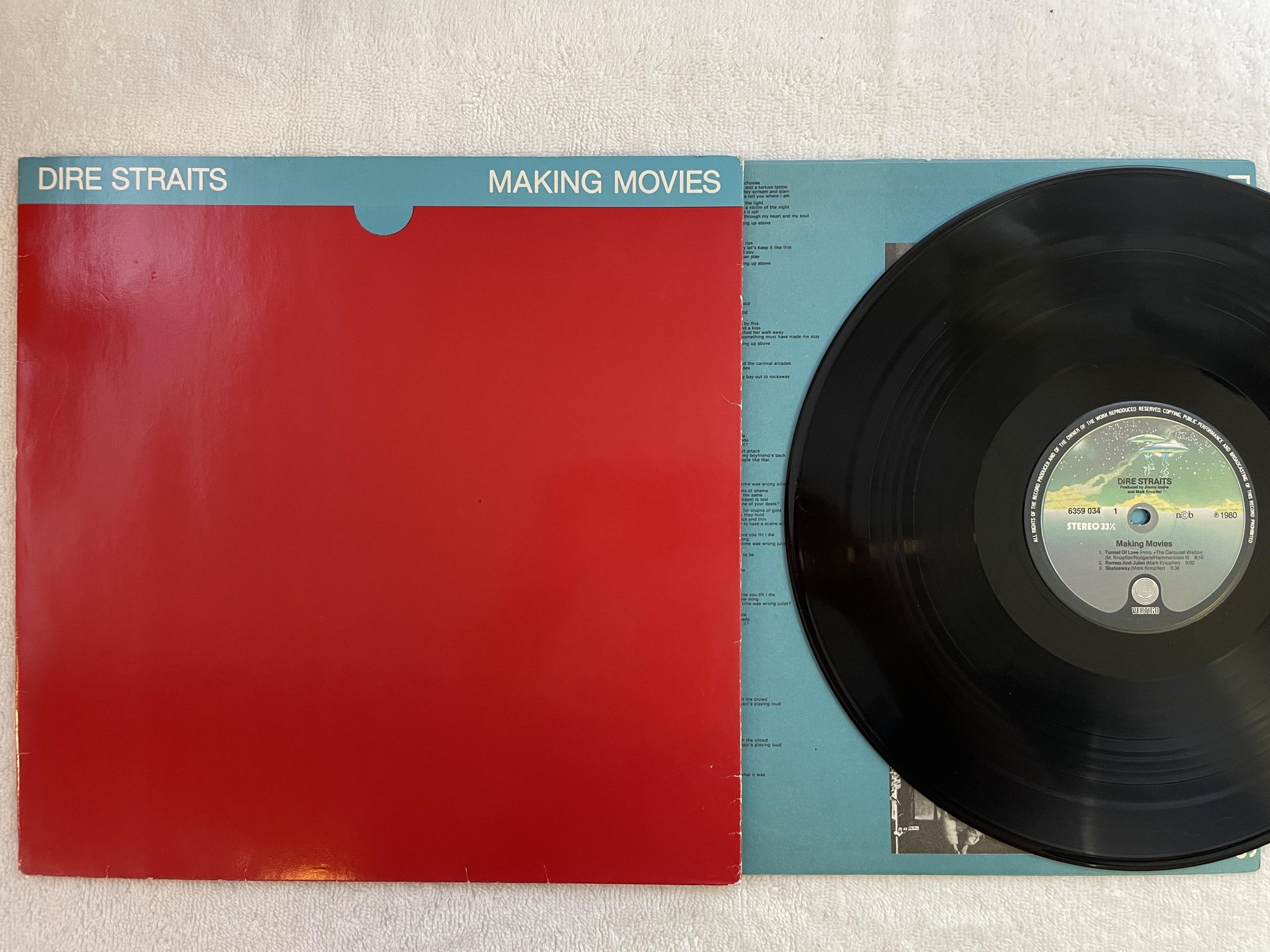 Omslagsbild för skivan DIRE STRAITS making moves LP -80 ncb VERTIGO 6359 034