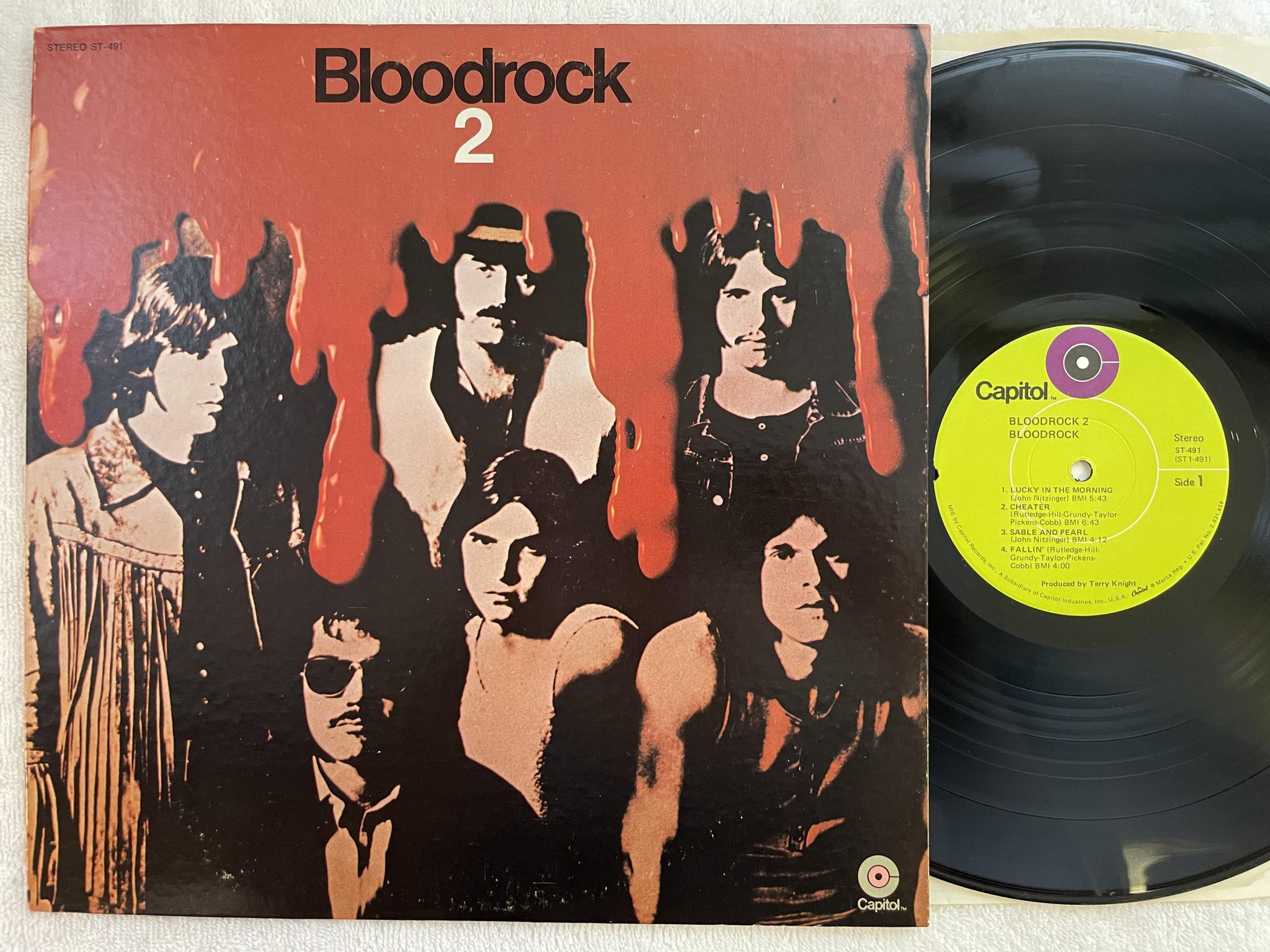 Omslagsbild för skivan BLOODROCK 2 LP -70 US CAPITOL ST-491