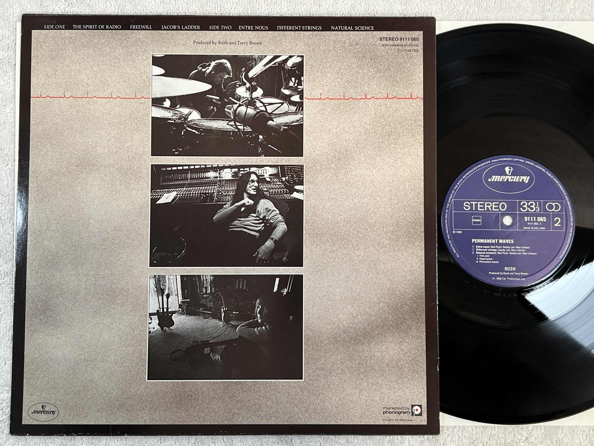 Omslagsbild för skivan RUSH permanent waves LP -80 Hol MERCURY 9111065