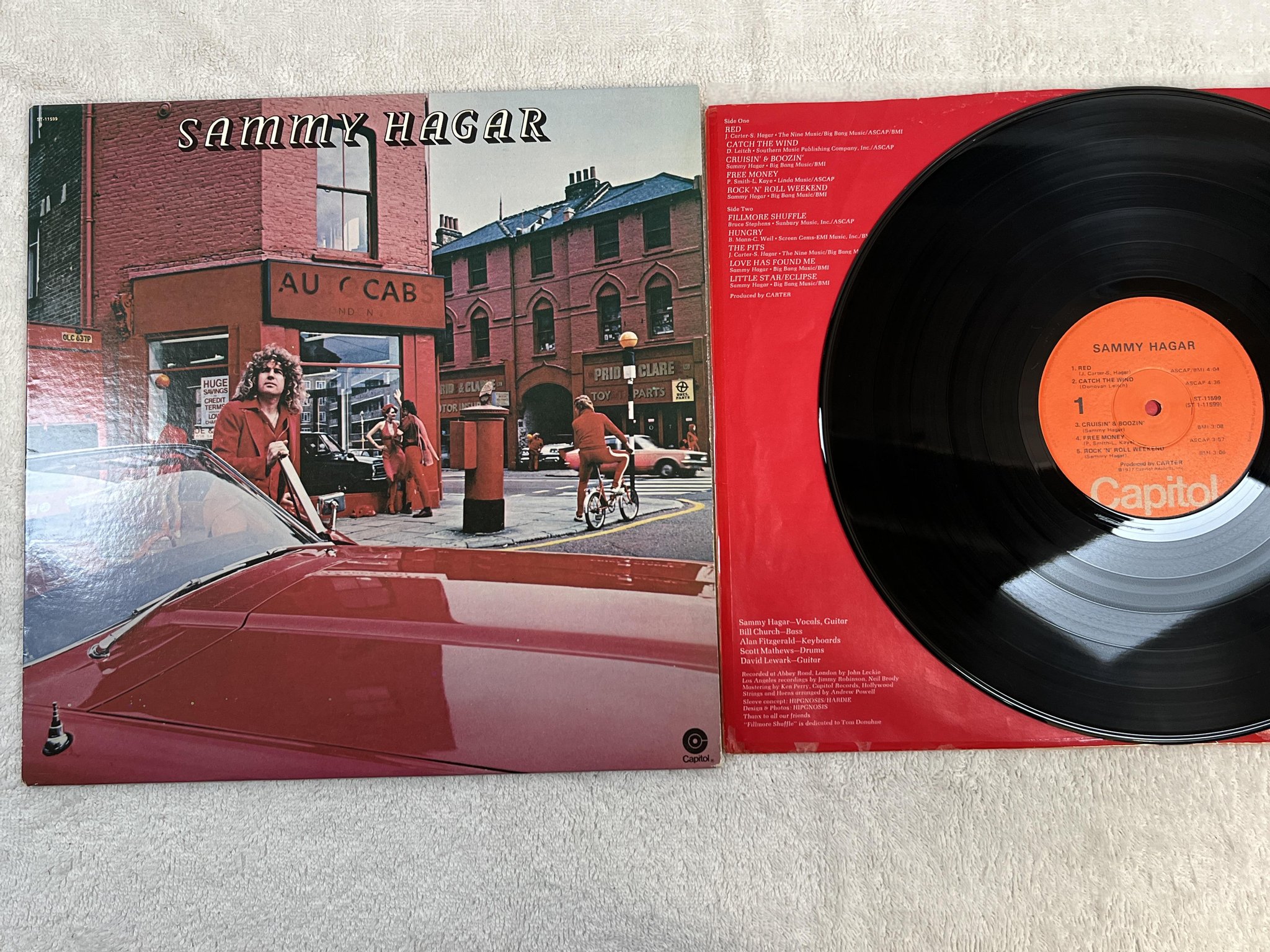 Omslagsbild för skivan SAMMY HAGAR s/t LP -77 US CAPITOL SR 11599