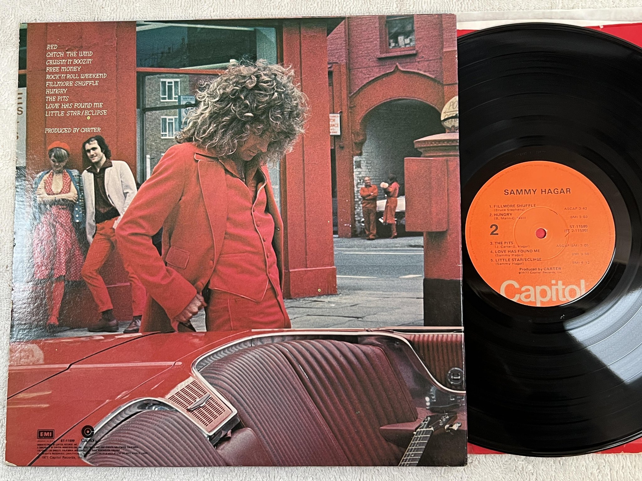 Omslagsbild för skivan SAMMY HAGAR s/t LP -77 US CAPITOL SR 11599