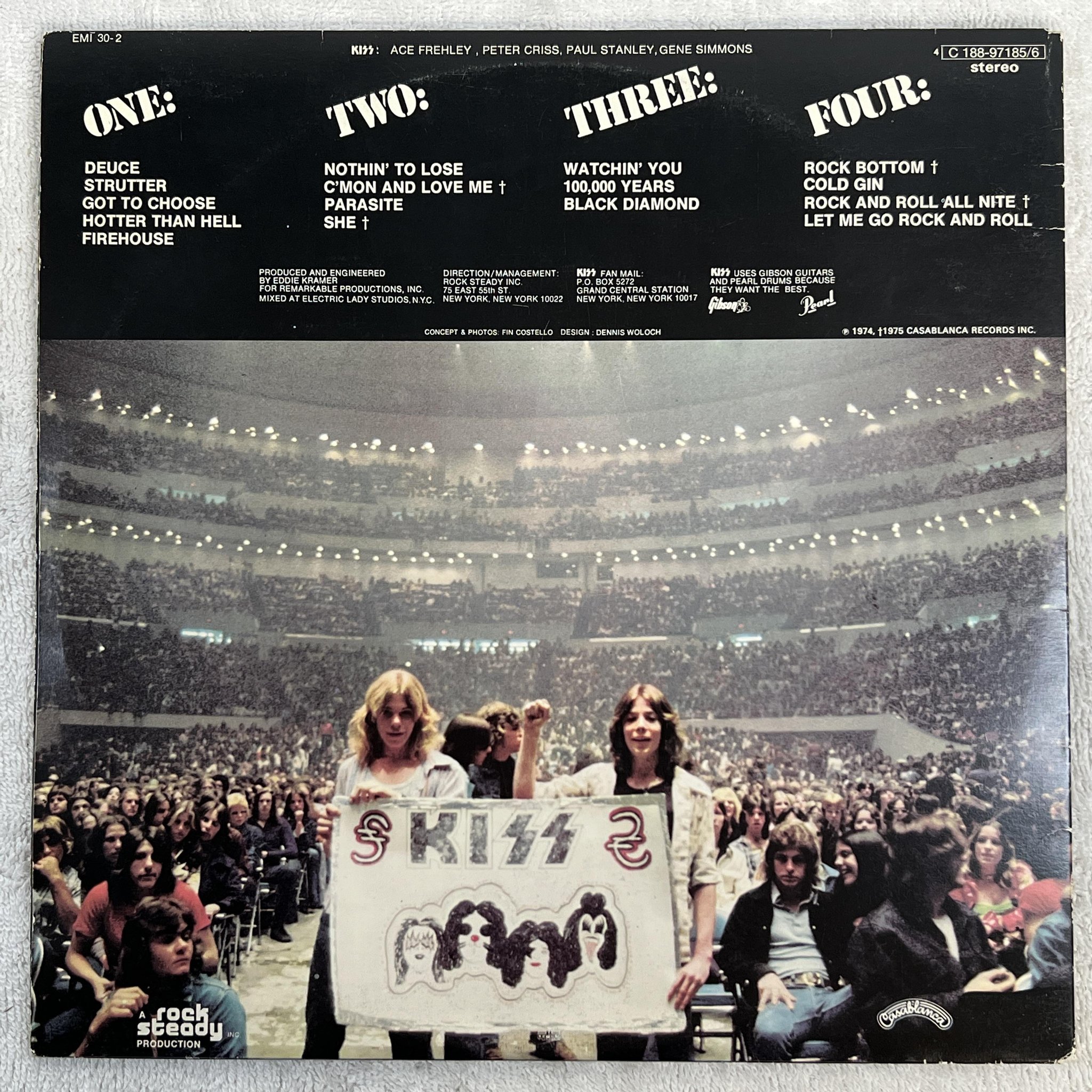 Omslagsbild för skivan KISS alive 2xLP ncb CASABLANCA 4E 188-97185