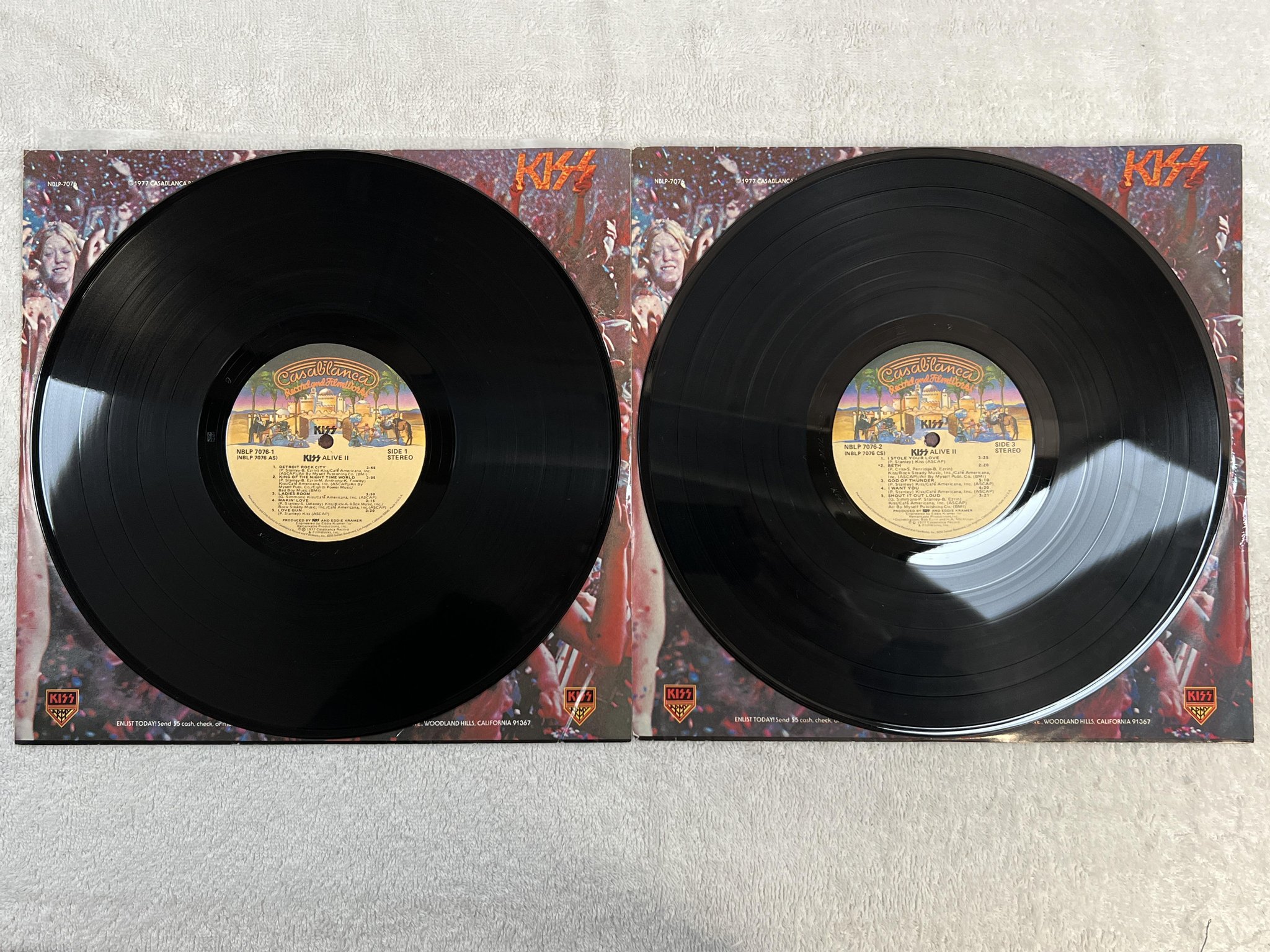 Omslagsbild för skivan KISS alive II 2xLP -77 US CASABLANCA NBLP 7076-2