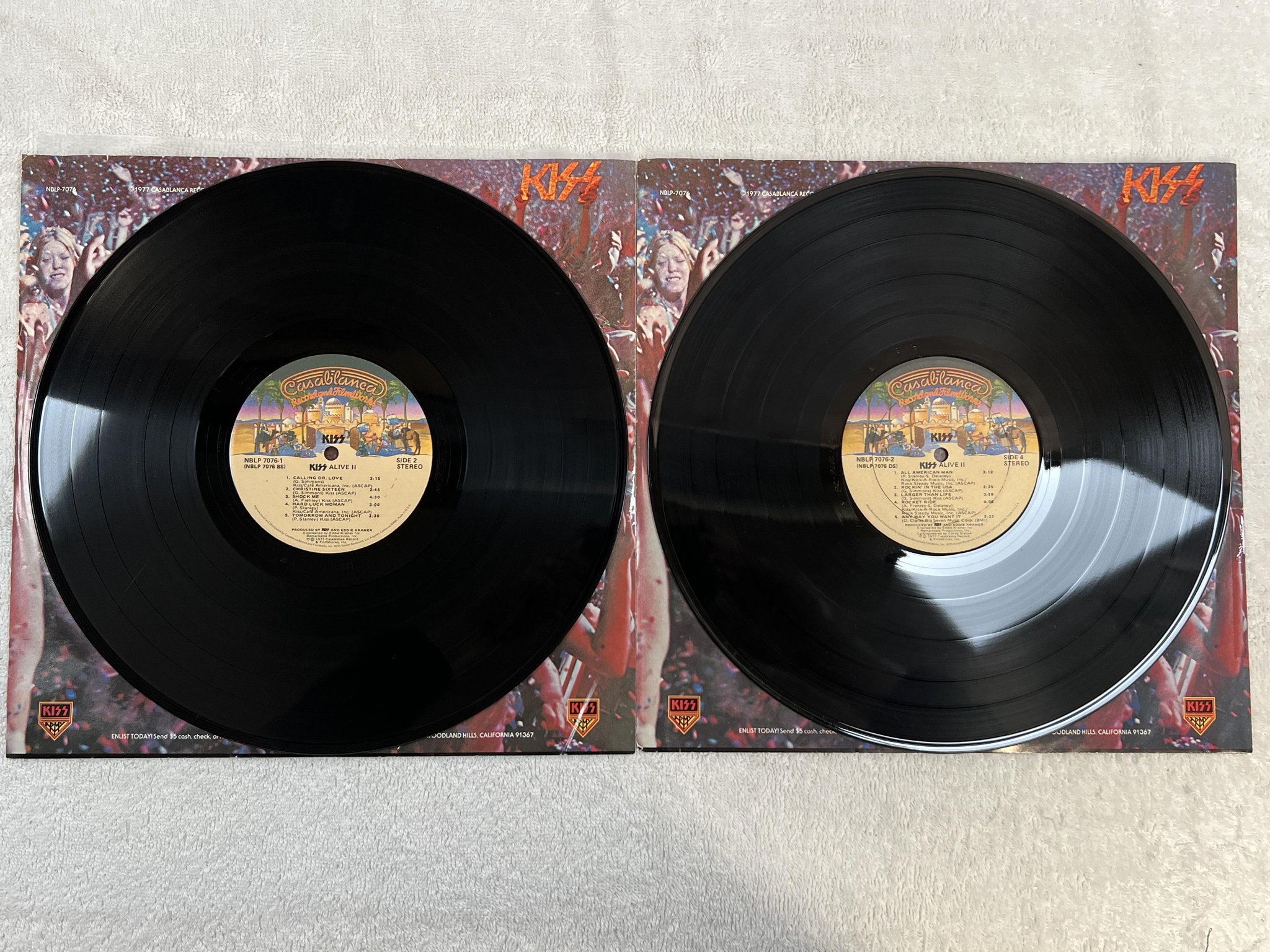 Omslagsbild för skivan KISS alive II 2xLP -77 US CASABLANCA NBLP 7076-2
