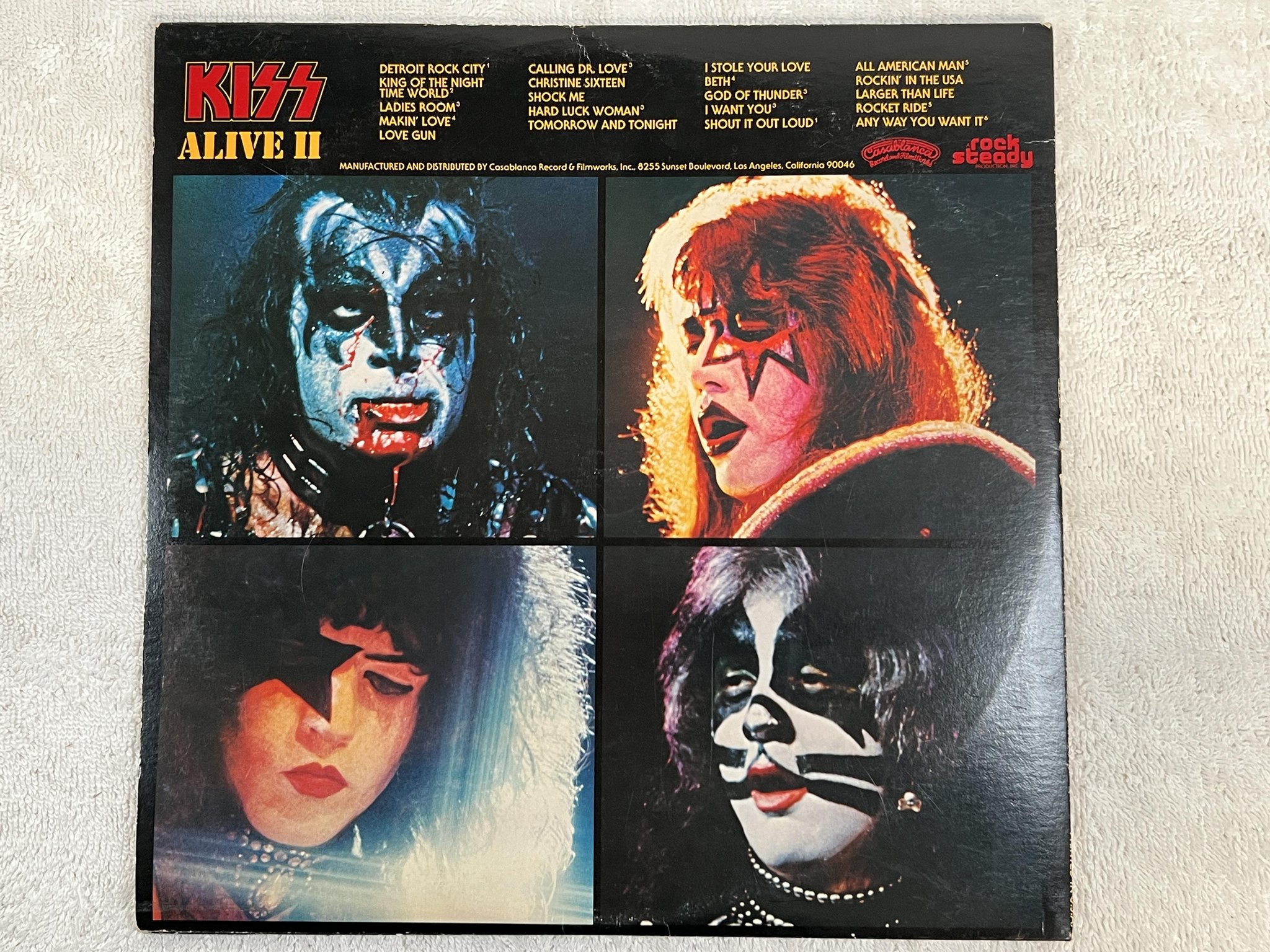 Omslagsbild för skivan KISS alive II 2xLP -77 US CASABLANCA NBLP 7076-2