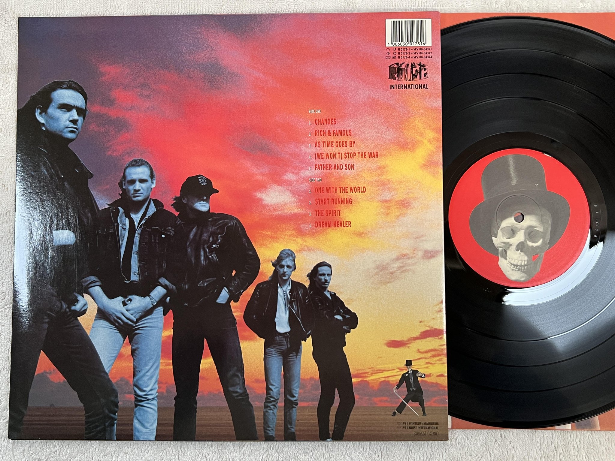 Omslagsbild för skivan GAMMA RAY sigh No More LP -91 Ger NOISE N 0178-1