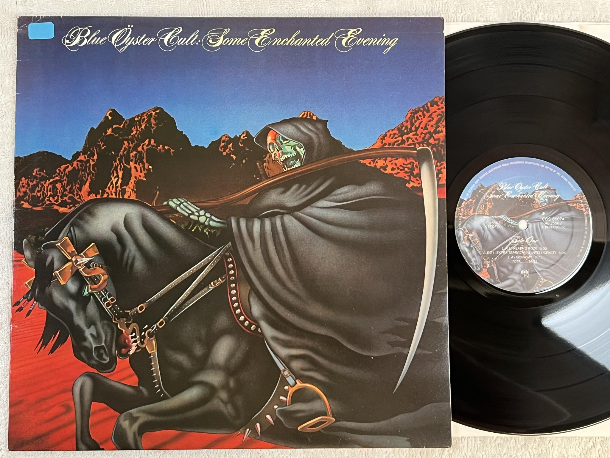 Omslagsbild för skivan BLUE ÖYSTER CULT some enchanted evening LP -78 Hol CBS 86074
