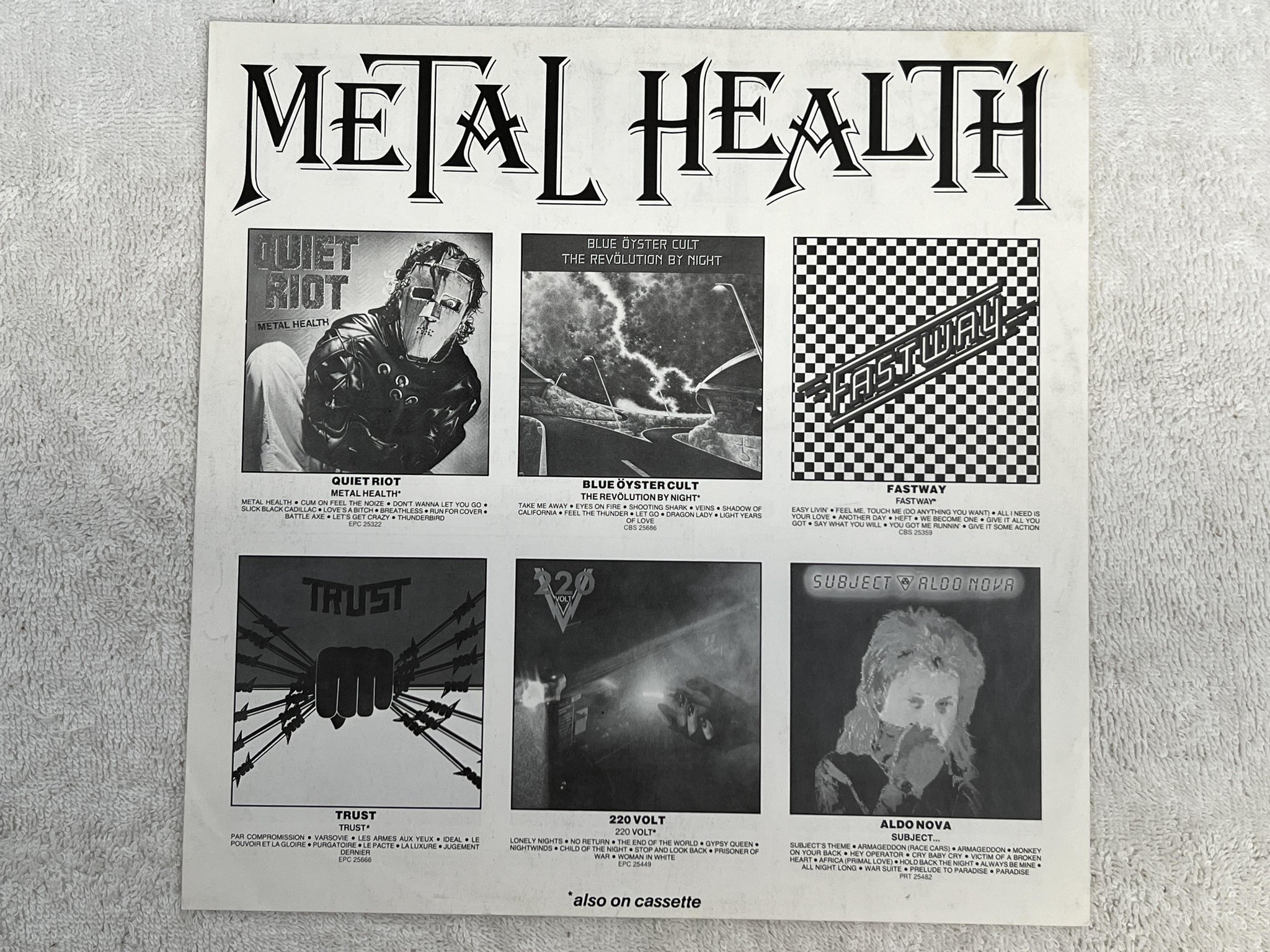 Omslagsbild för skivan OZZY OSBOURNE the ultimate sin LP -86 Hol EPIC EPC 26404