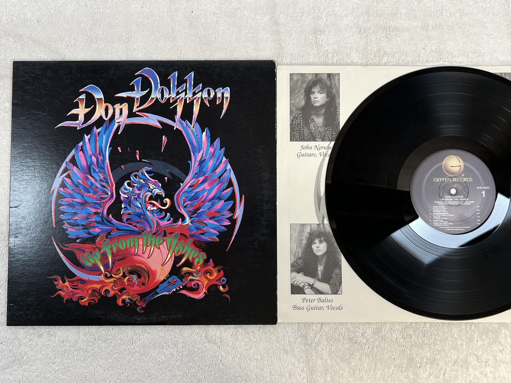 Omslagsbild för skivan DON DOKKEN up from the ashes LP -90 US GEFFEN GHS 24301