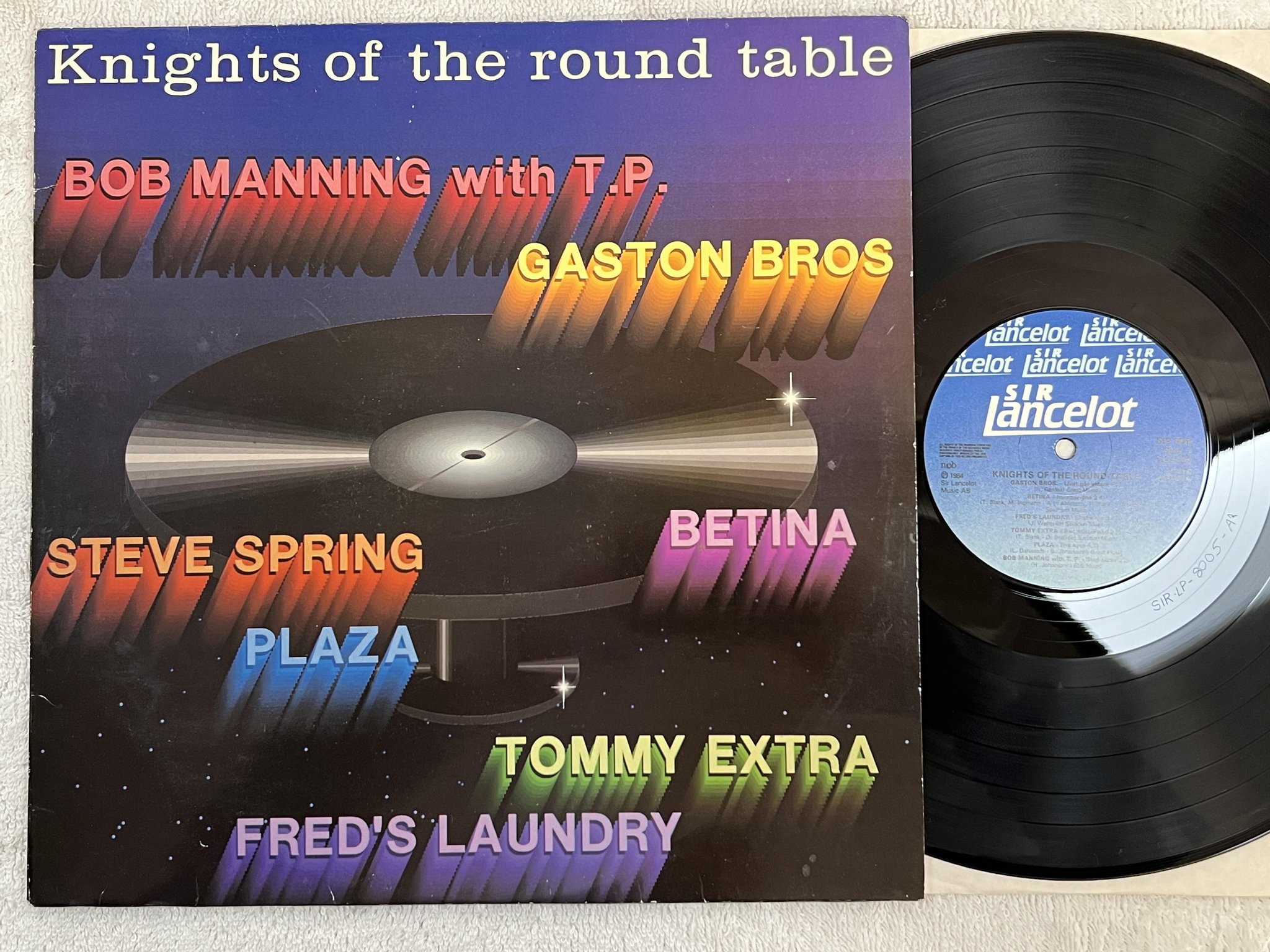 Omslagsbild för skivan V/A knights of the round table LP -84 Swedish disco / boogie compilation