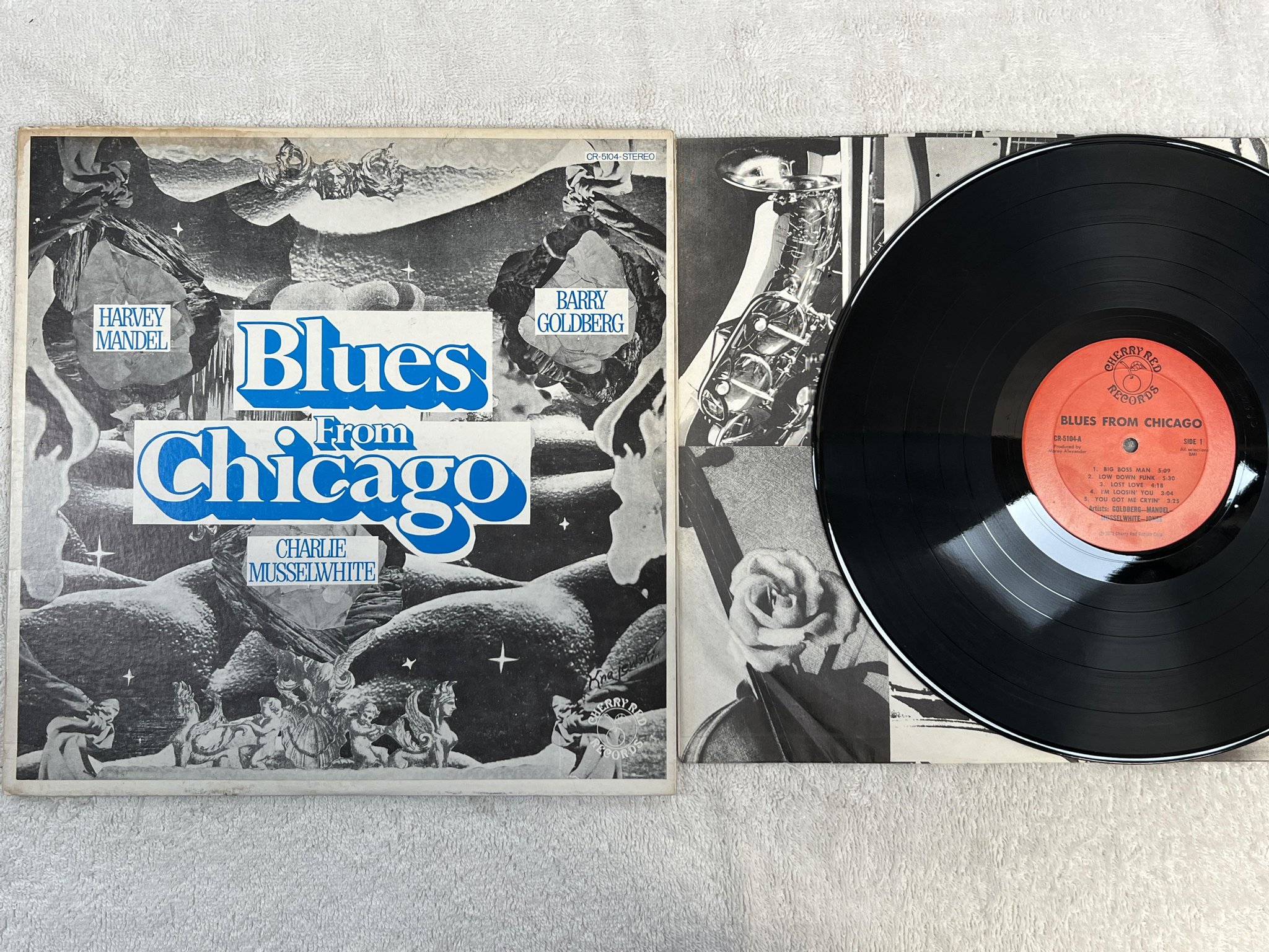 Omslagsbild för skivan V/A blues from Chicago LP US CHERRY RED CR 5104