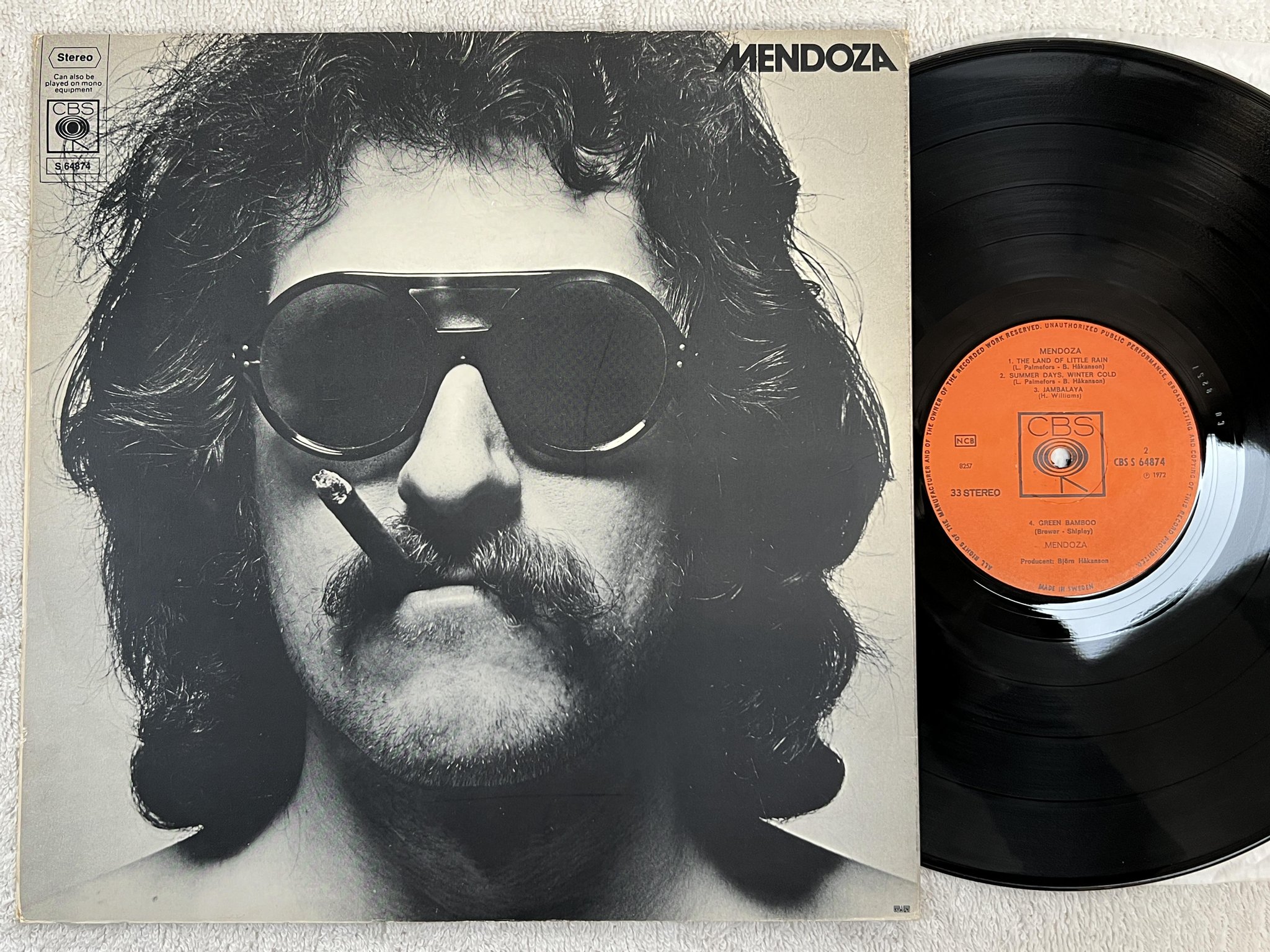 Omslagsbild för skivan MENDOZA s/t LP -72 Swe CBS S 64874 *** RARE PROG JAZZ ***