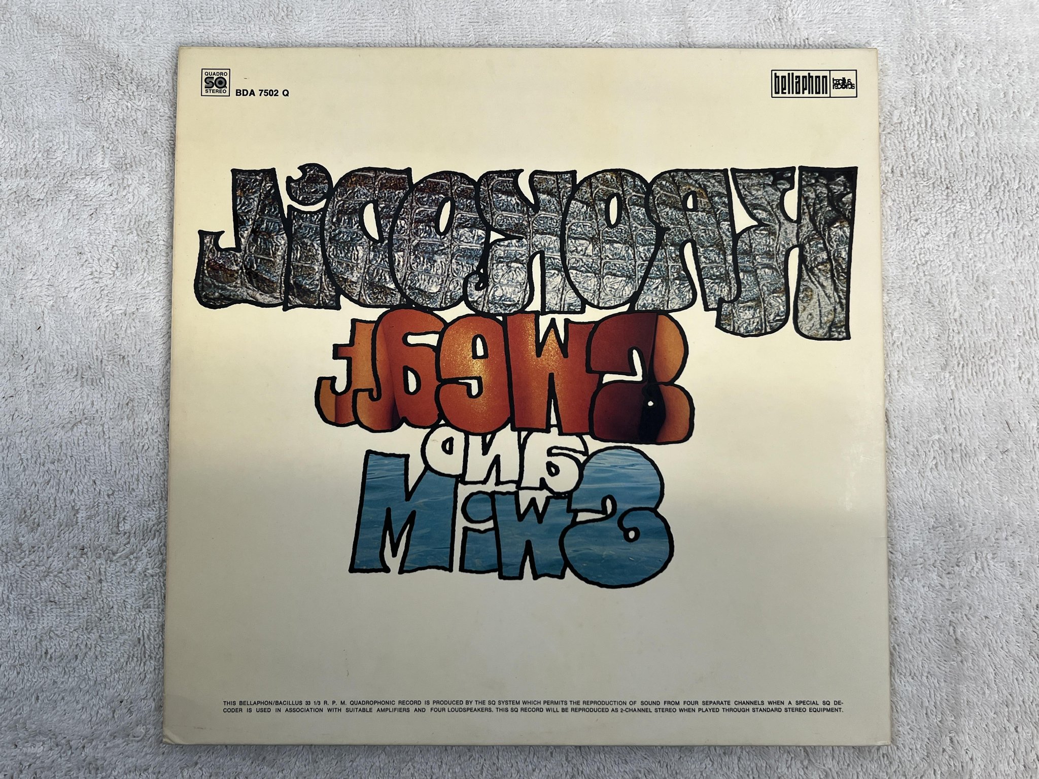 Omslagsbild för skivan KROKODIL sweat and swim LP -73 Ger BACILLUS BDA 7502 Q