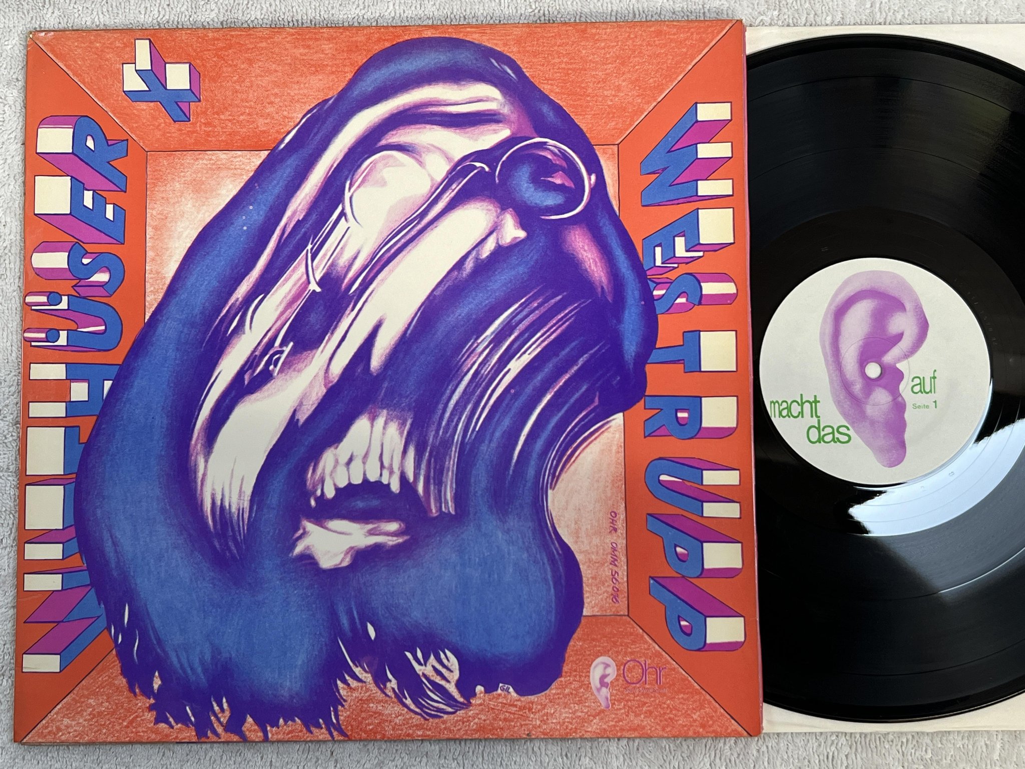 Omslagsbild för skivan WITTHÜSER + WESTRUPP trips + tråume LP -71 Ger OHR OMM 56016