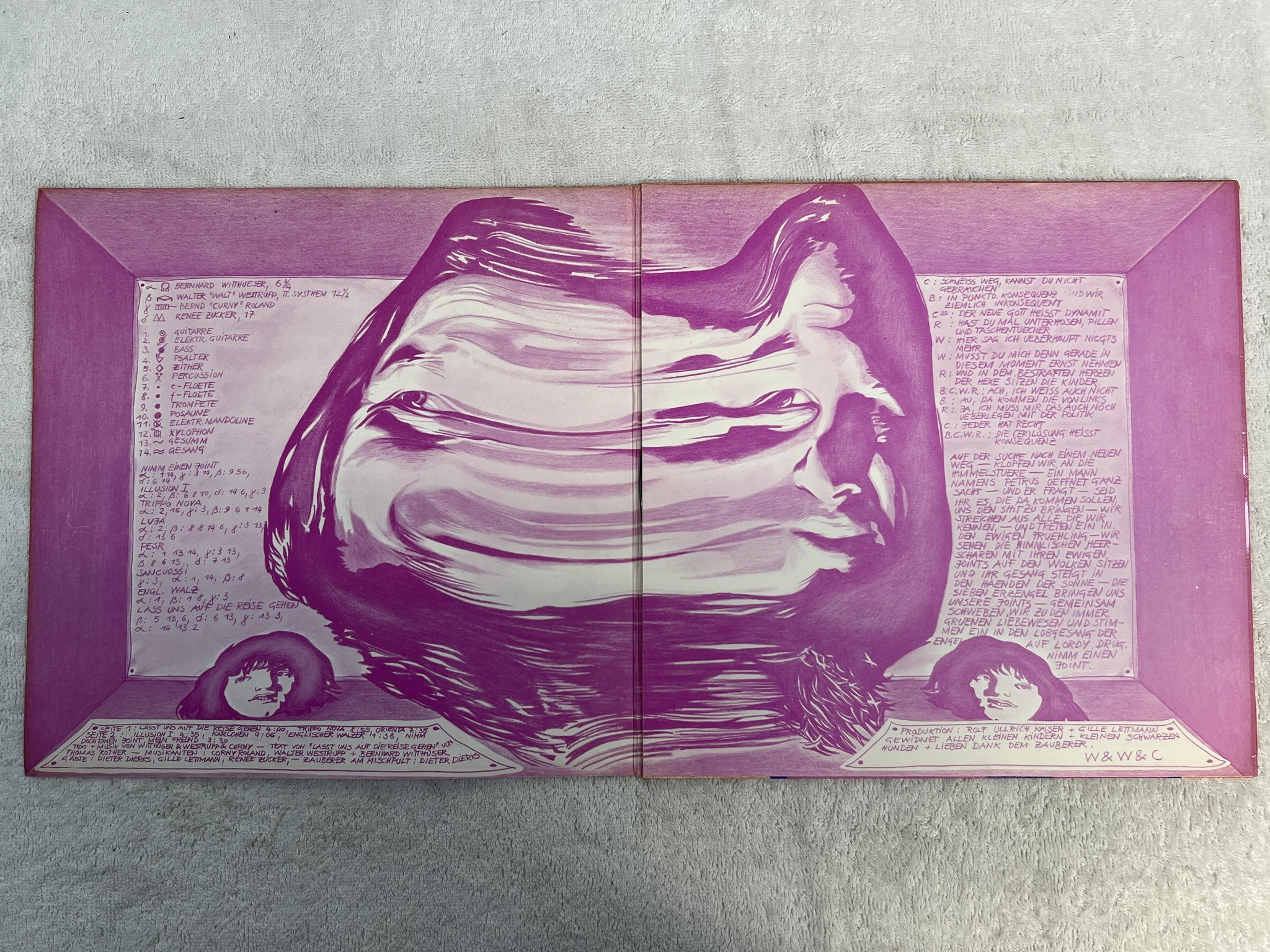 Omslagsbild för skivan WITTHÜSER + WESTRUPP trips + tråume LP -71 Ger OHR OMM 56016