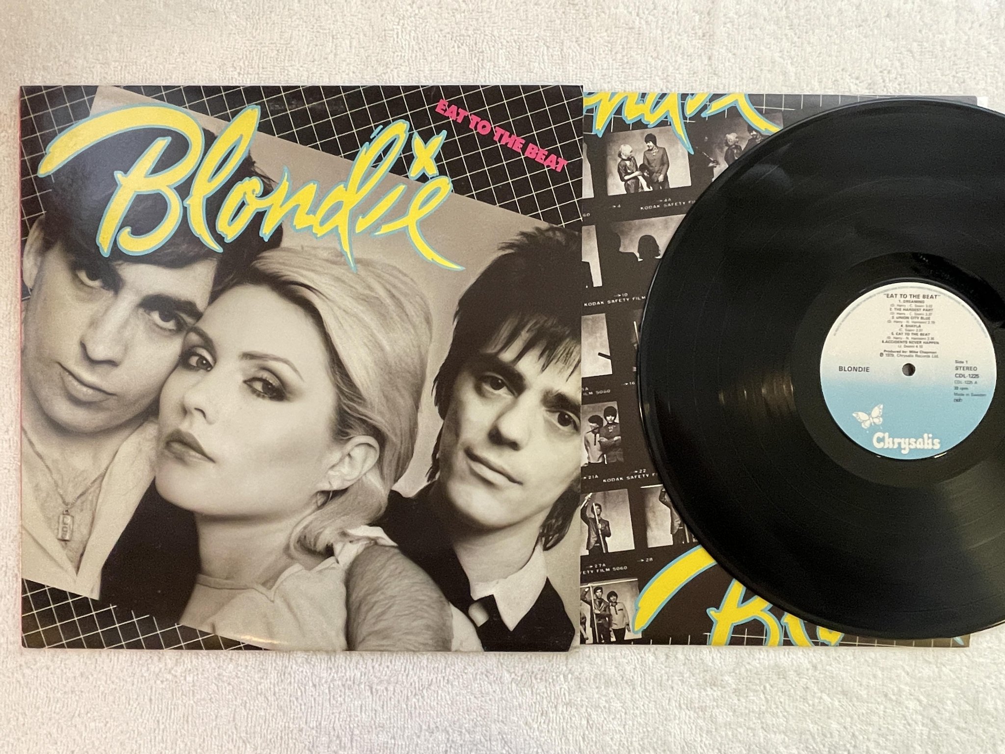 Omslagsbild för skivan BLONDIE eat to the beat LP -79 ncb CHRYSALIS CDL-1225