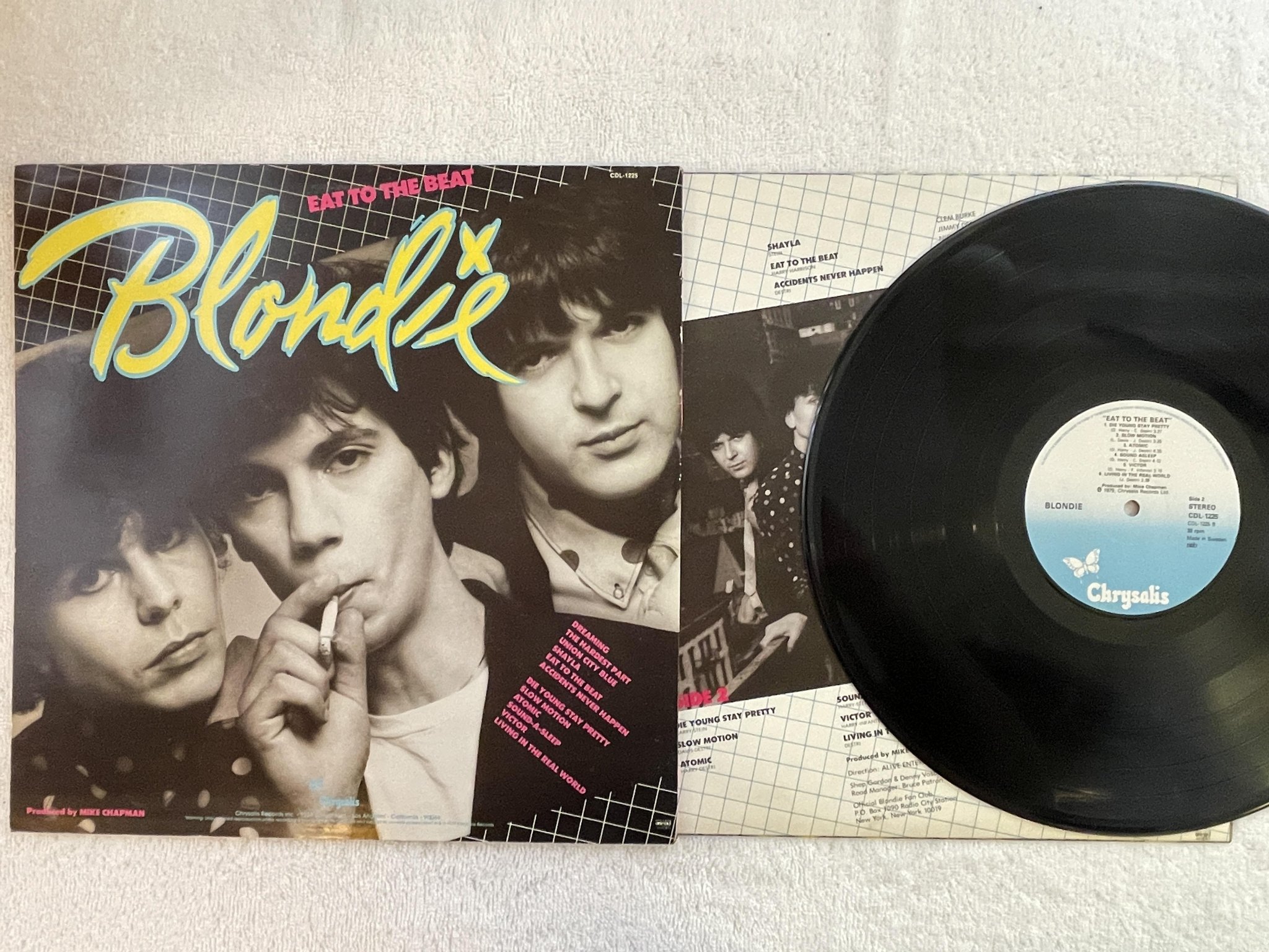 Omslagsbild för skivan BLONDIE eat to the beat LP -79 ncb CHRYSALIS CDL-1225