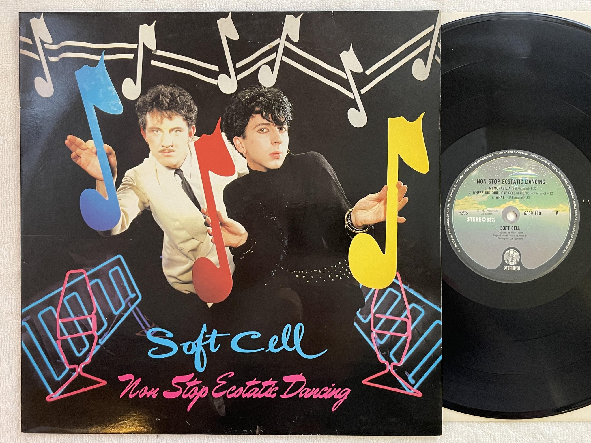 Omslagsbild för skivan SOFT CELL non stop ecstatic dancing LP -82 ncb VERTIGO 6359110