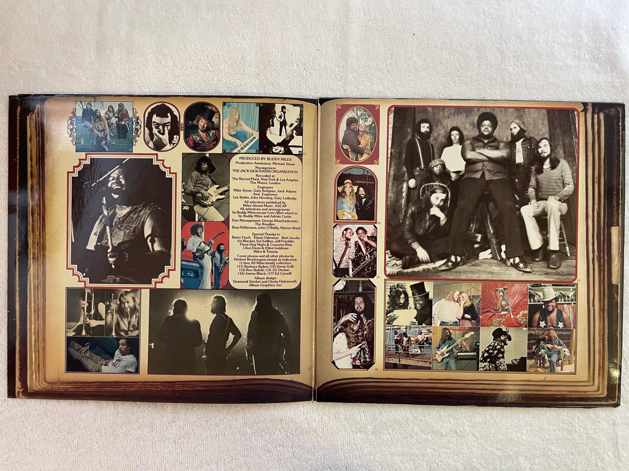 Omslagsbild för skivan THE BUDDY MILES BAND chapter VII LP -73 Hol CBS S 65406