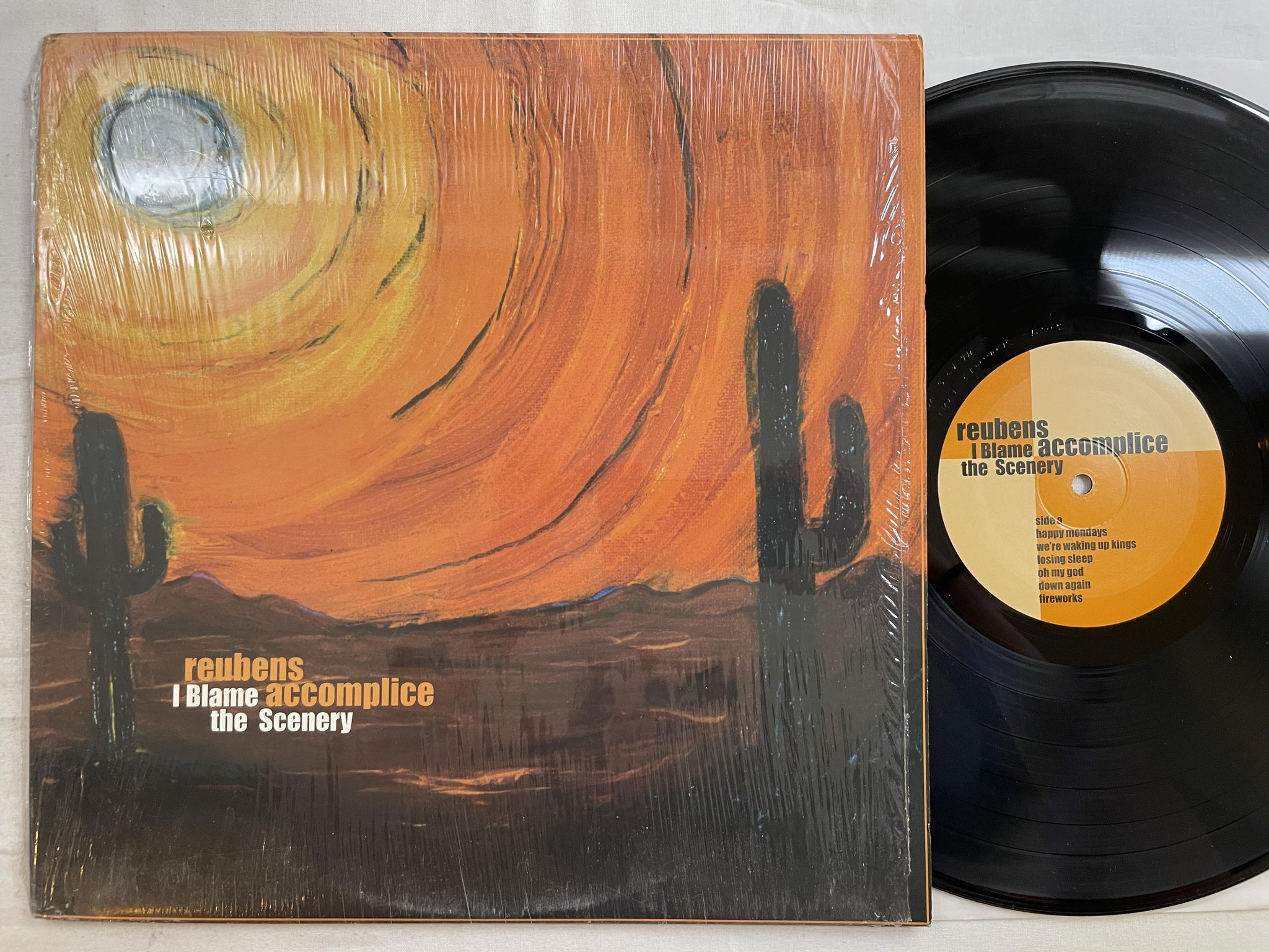 Omslagsbild för skivan REUBENS ACCOMPLICE I Blame The Scenery LP 2000 US SLOWDANCE SLOW 012 ** INDIE **