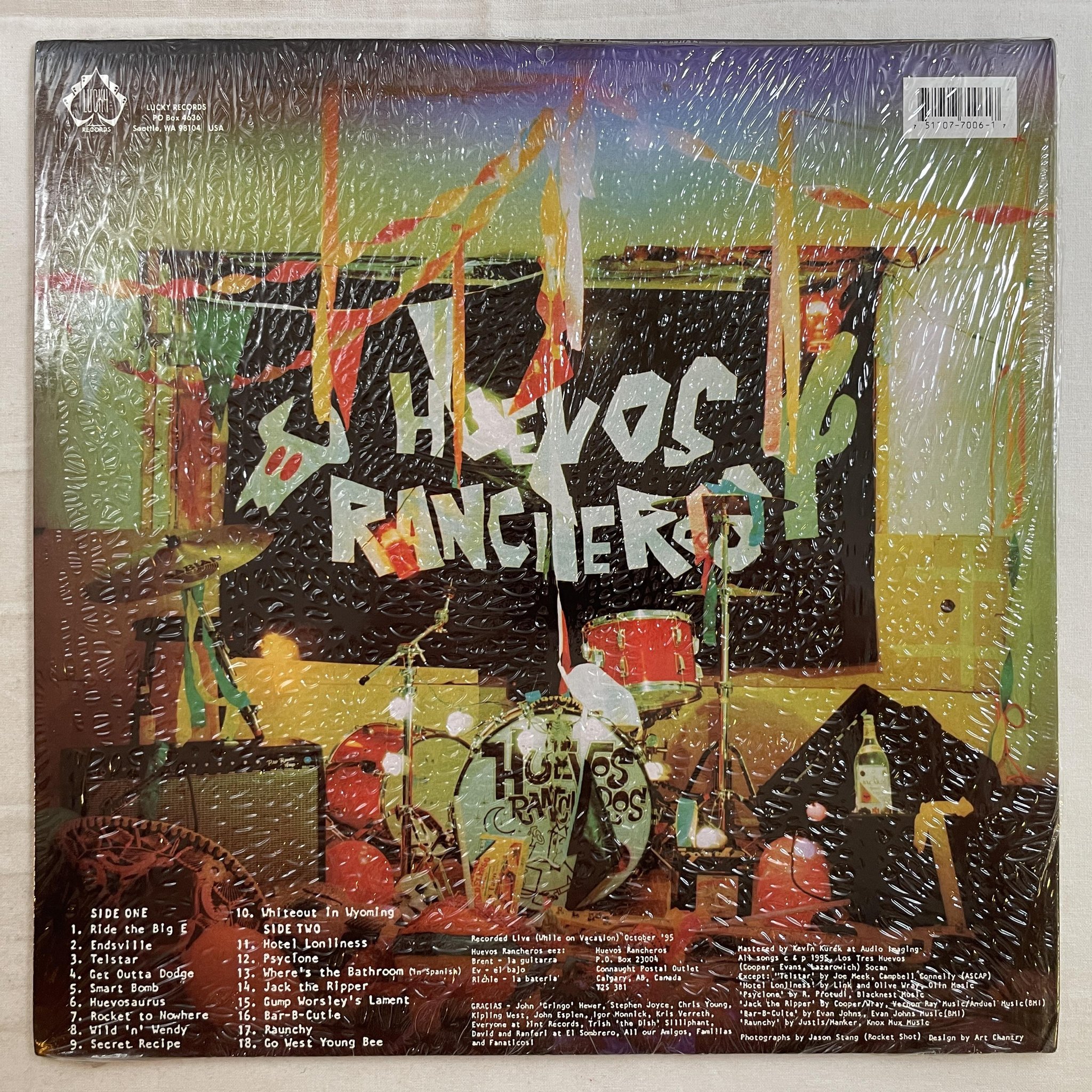 Omslagsbild för skivan HUEVOS RANCHEROS Longo Weekendo Fiesta LP -95 US LUCKY LKY LP 006 ** SEALED **