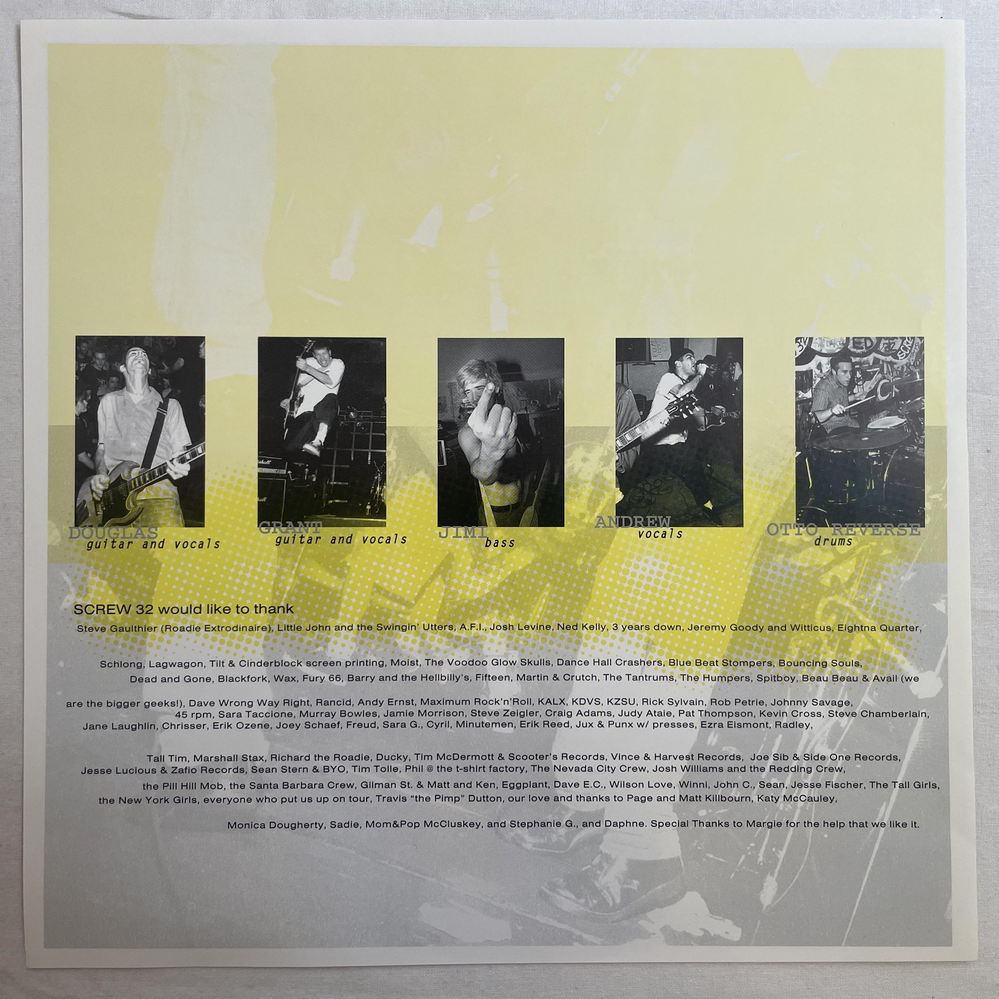 Omslagsbild för skivan SCREW 32 Unresolved Childhood Issues LP -95 US WINGNUT WRLP1369 ** PUNK **