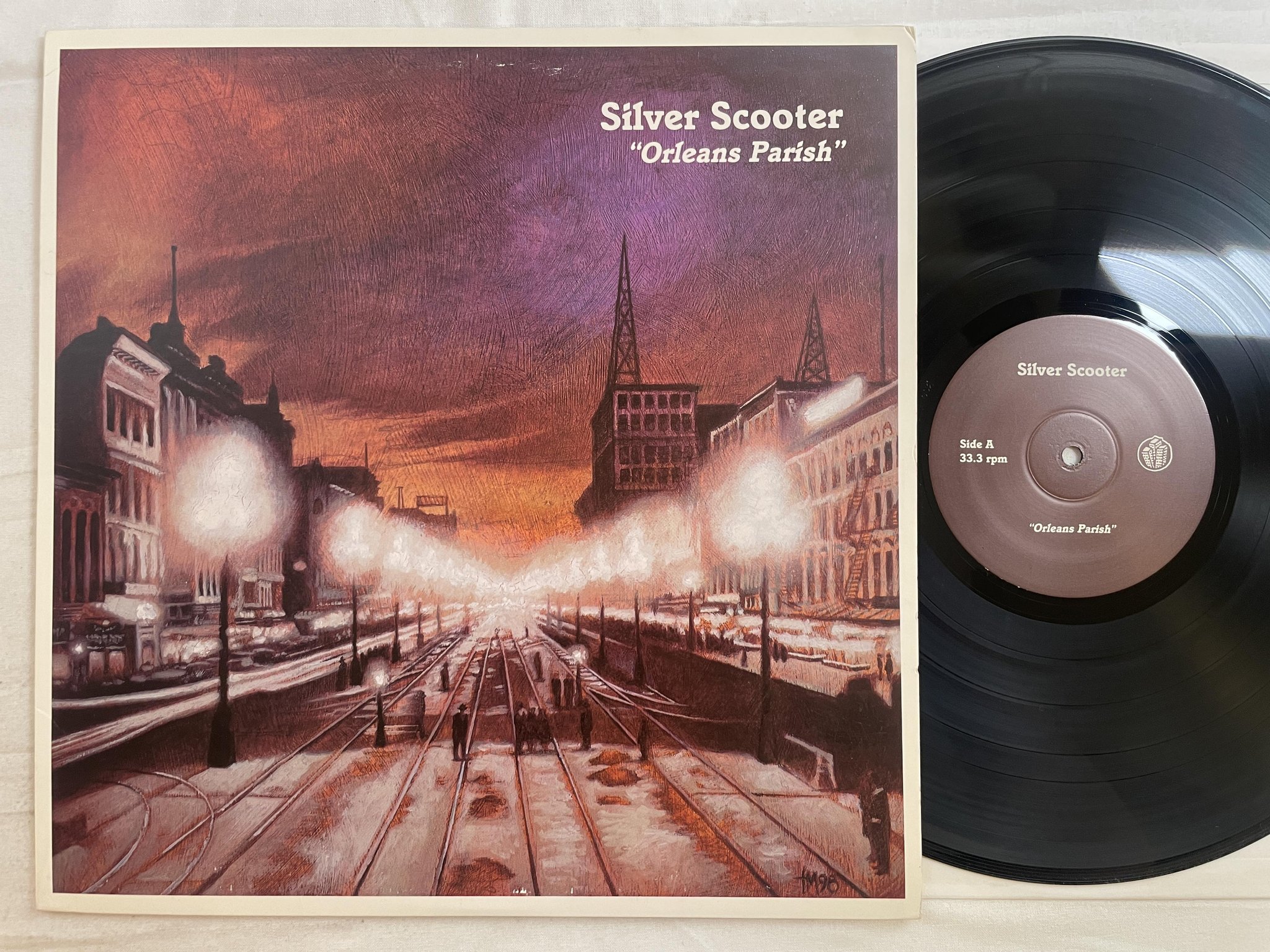 Omslagsbild för skivan SILVER SCOOTER orleans parish LP -99 US PEEK-A-BOO BOO 1204 LP