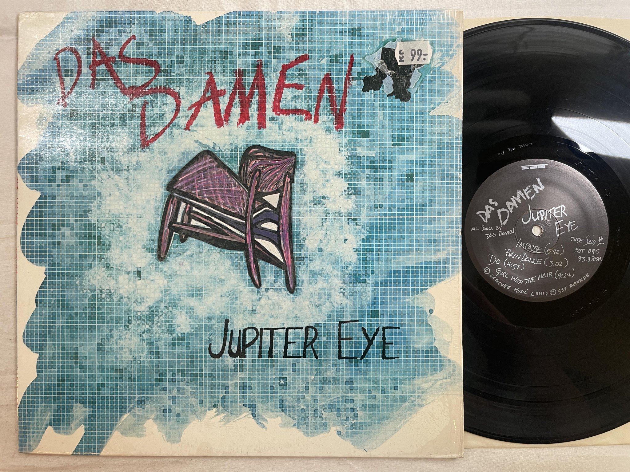 Omslagsbild för skivan DAS DAMEN Jupiter Eye LP -87 US SST 095