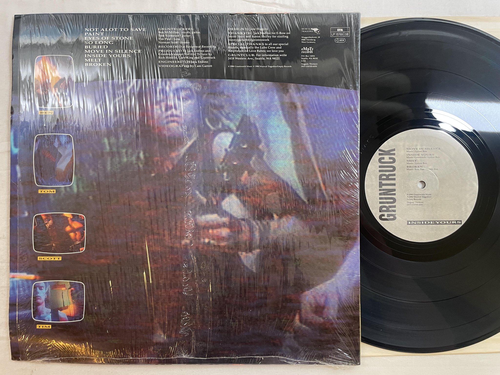 Omslagsbild för skivan GRUNTRUCK inside yours LP -90 EMPTY MT-110 *** grunge rock ***