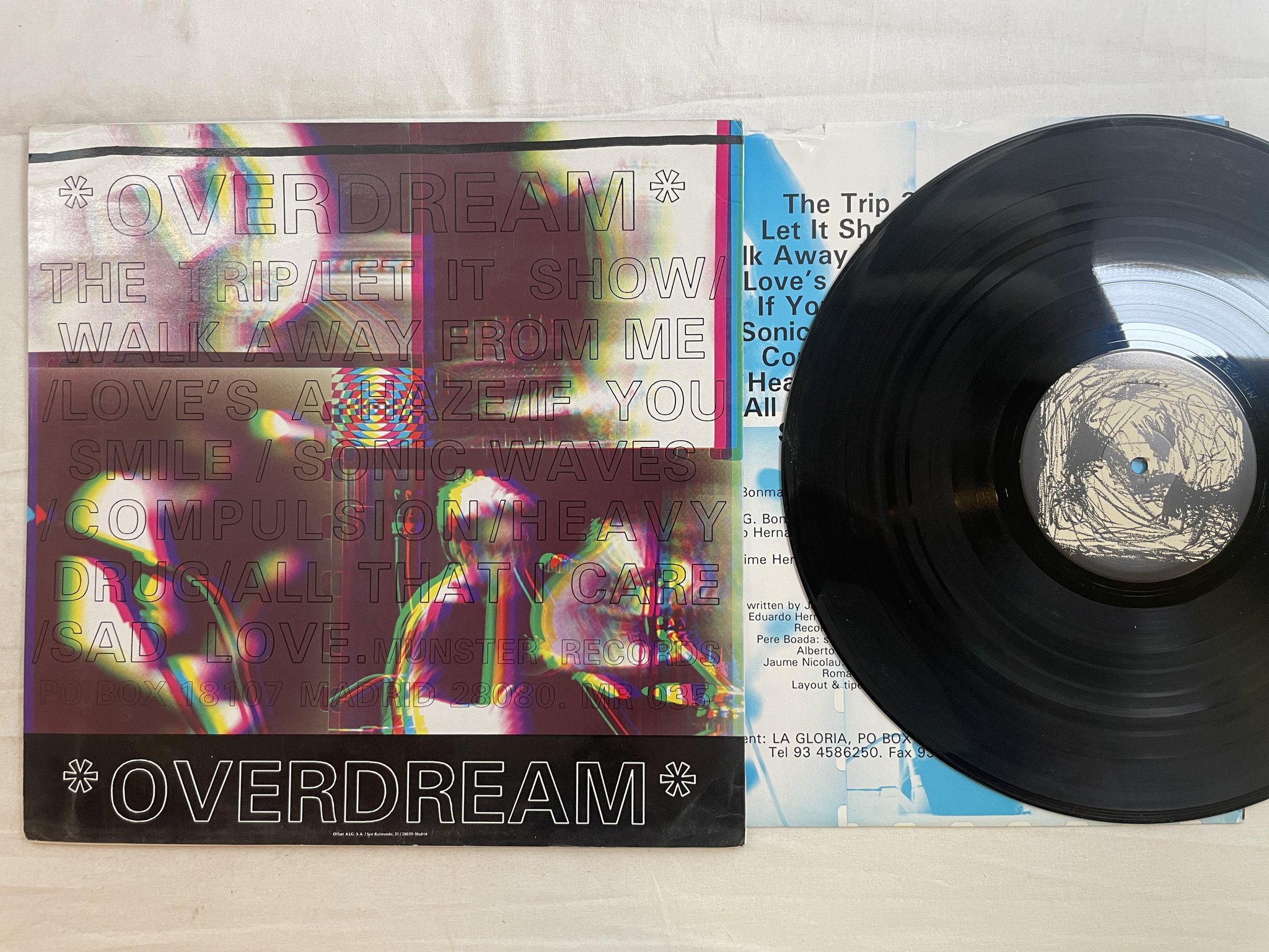 Omslagsbild för skivan PARKINSON DC overdream LP -92 Spain MUNSTER MR 035