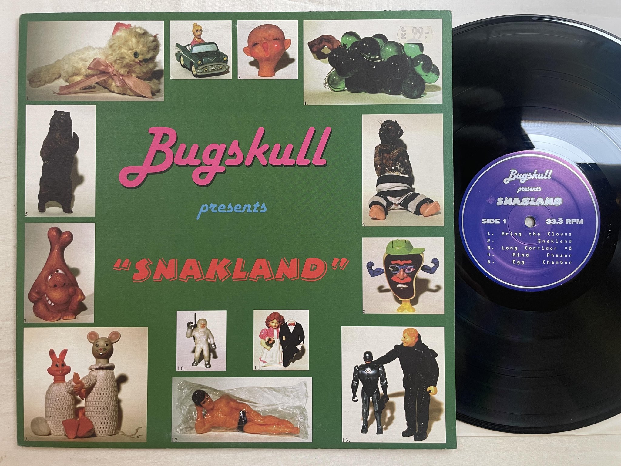Omslagsbild för skivan BUGSKULL Snakland LP -95 Can SCRATCH #20 *** LEFTFIELD ***