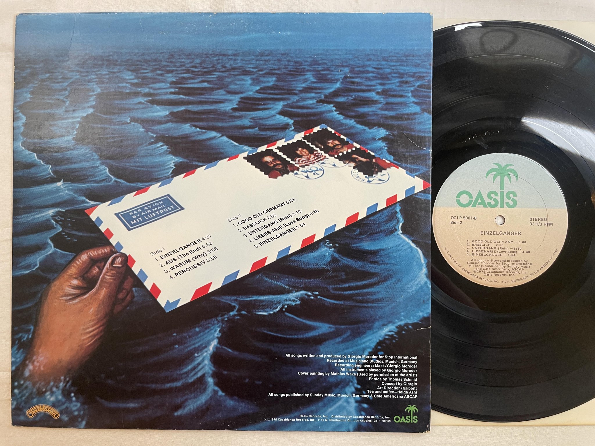 Omslagsbild för skivan EINZELGÄNGER Einzelganger LP -75 US OASIS OCLP 5001 electronic