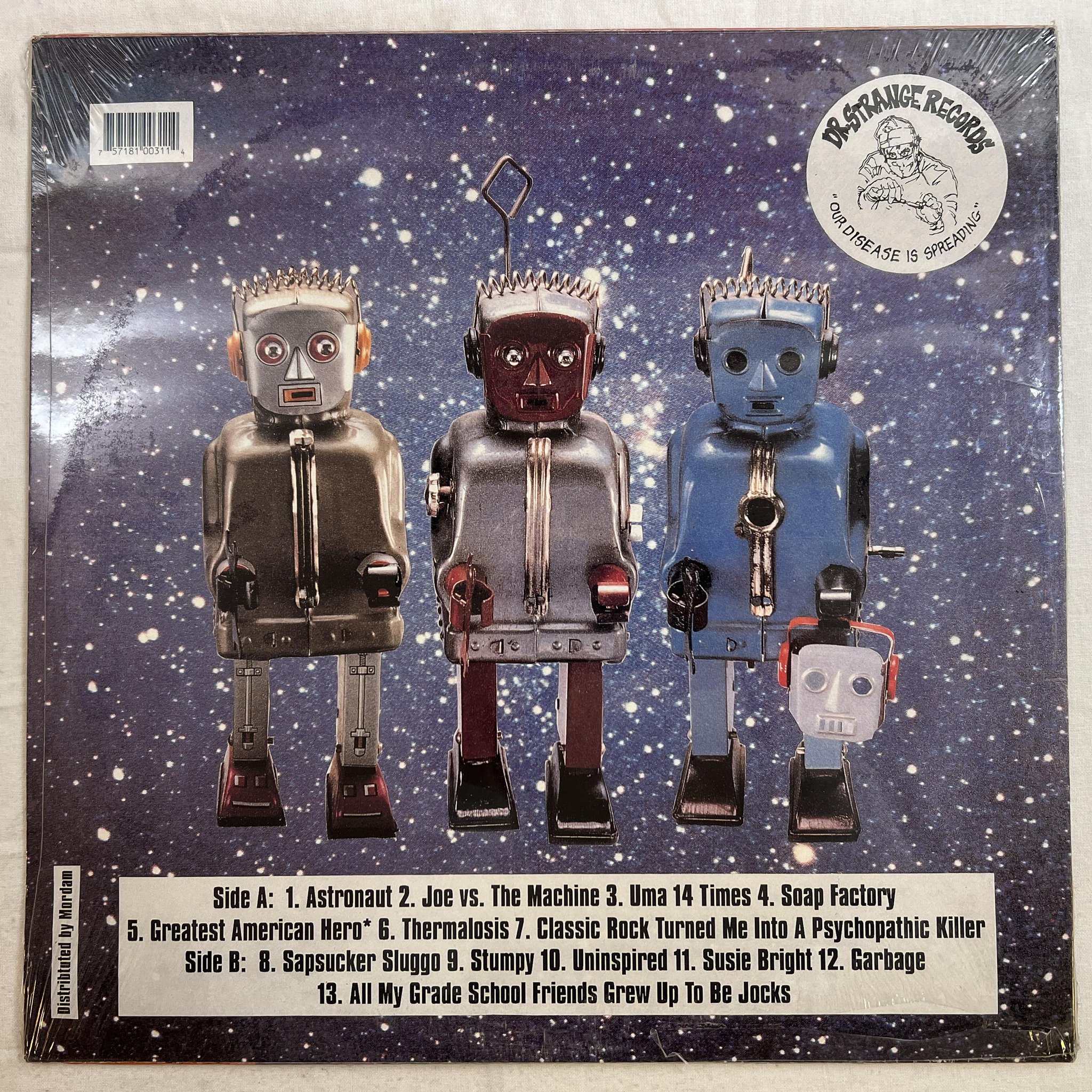 Omslagsbild för skivan ZOINKS! Bad Move Space Cadet LP -95 US dr. strange DSR#31 *** punk rock ***