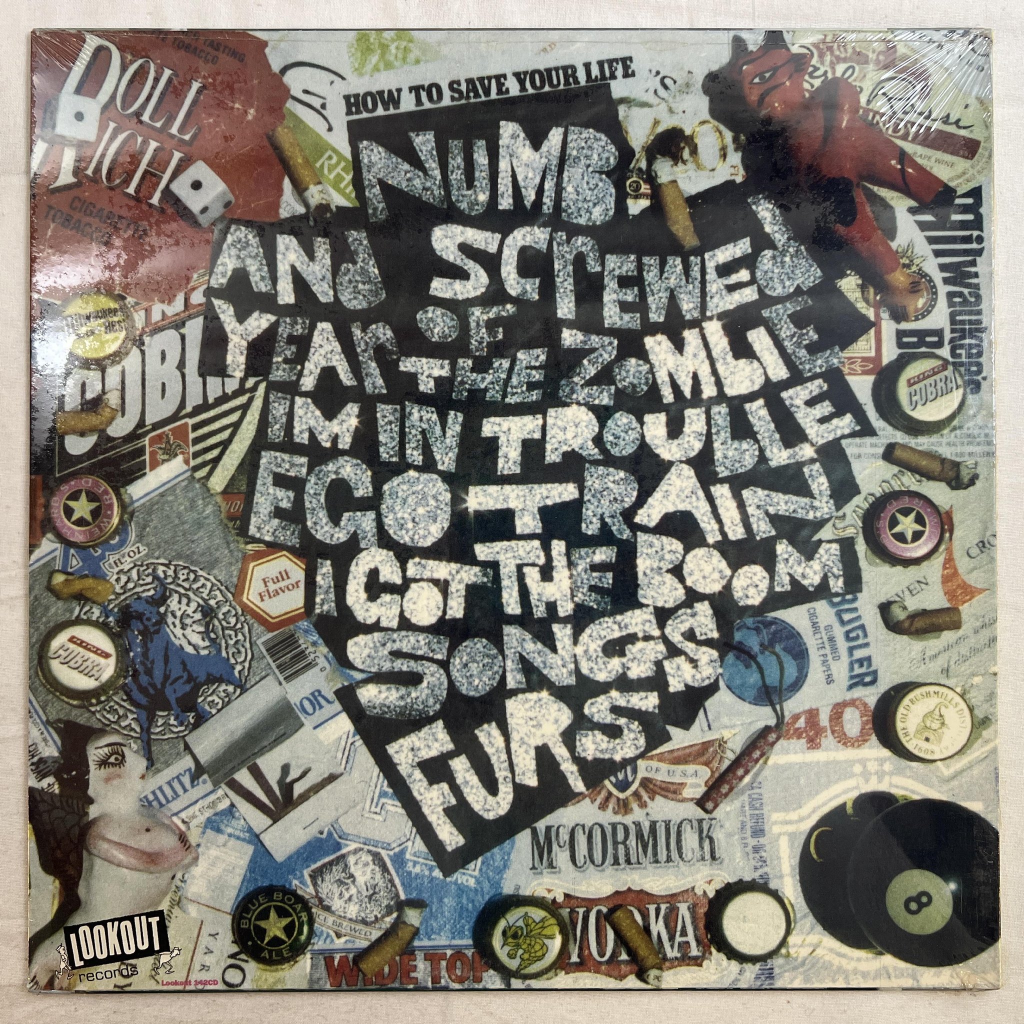 Omslagsbild för skivan COUCH OF EUREKA year of the zombie LP -96 US LOOKOUT 142 ** STILL SEALED **