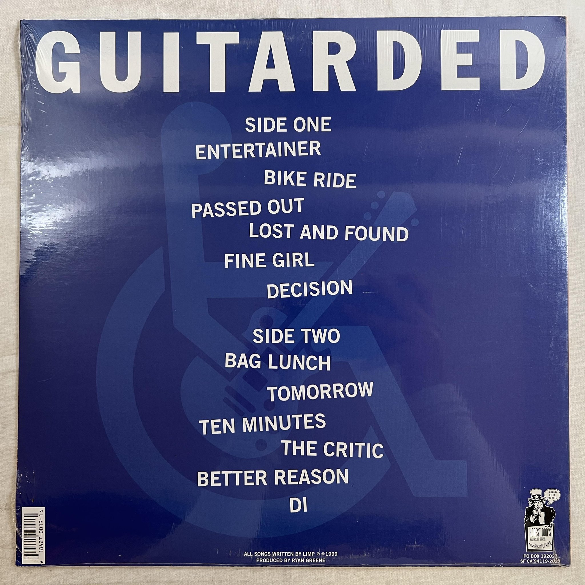 Omslagsbild för skivan LIMP Guitarded LP -99 US HONEST DON'S DON019-1 *** PUNK / SKA ***