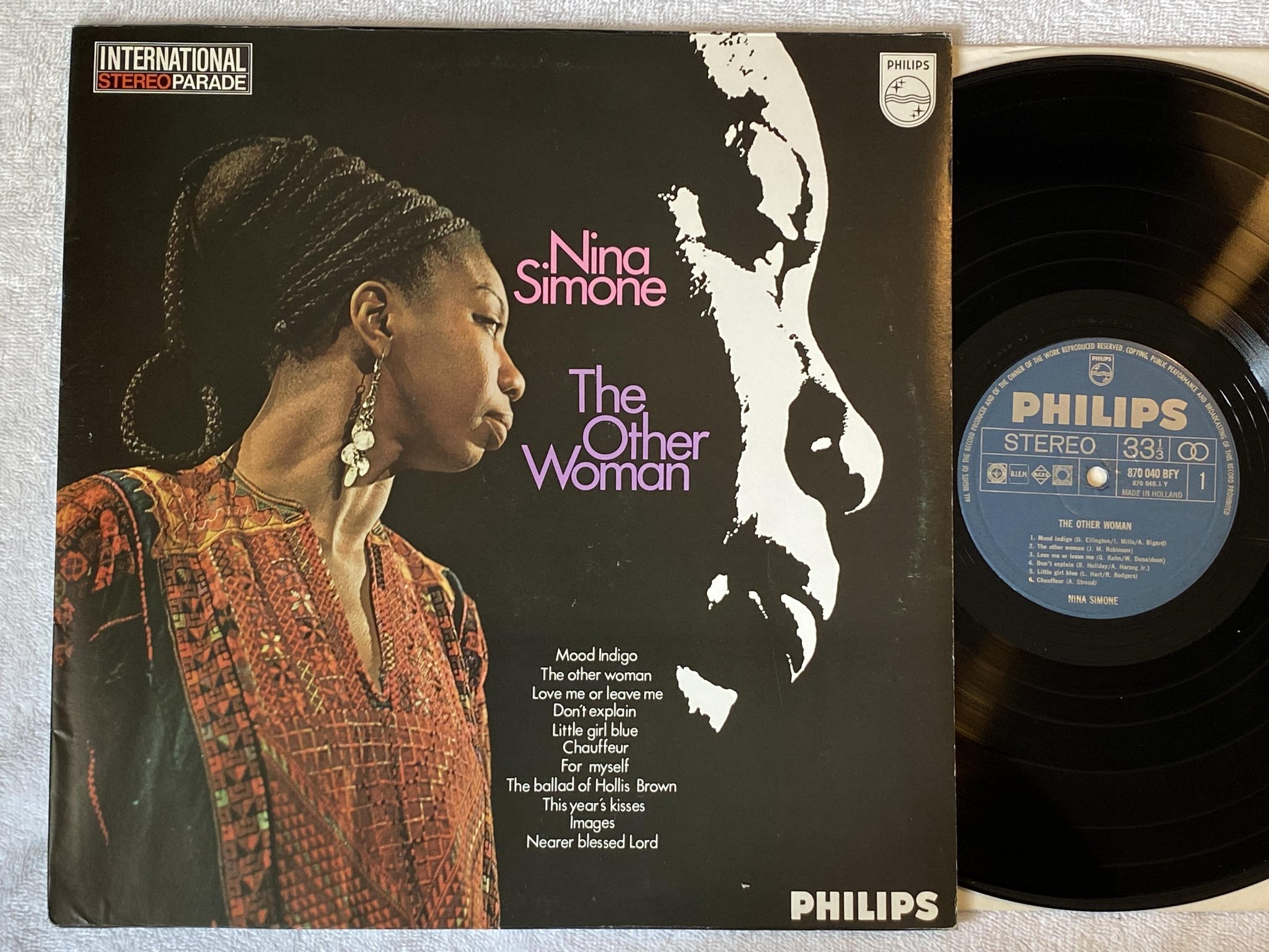 Omslagsbild för skivan NINA SIMONE the other woman LP Hol PHILIPS 870040 BFY