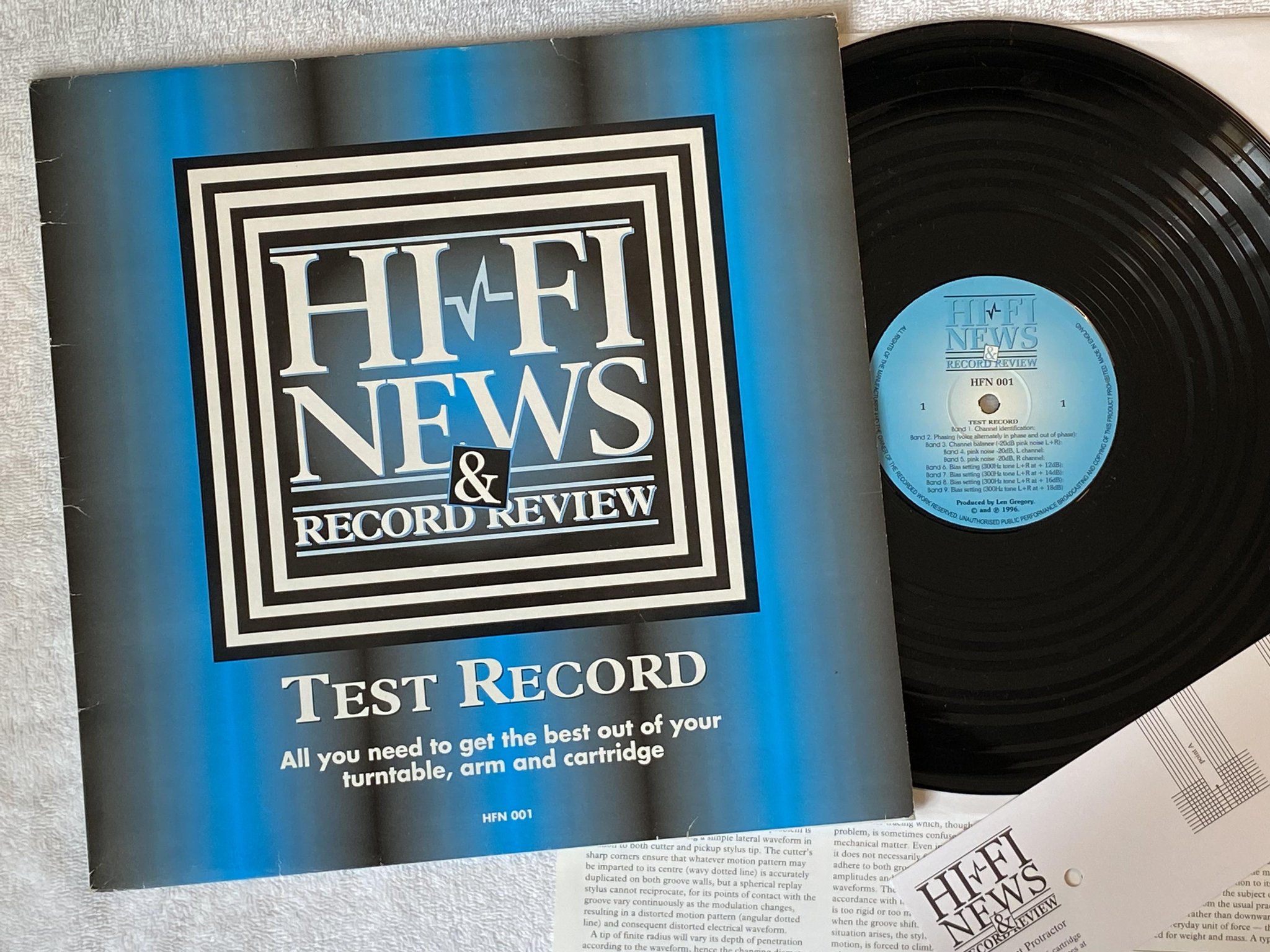 Omslagsbild för skivan No Artist - Test Record LP -96 UK HI-FI NEWS HFN 001