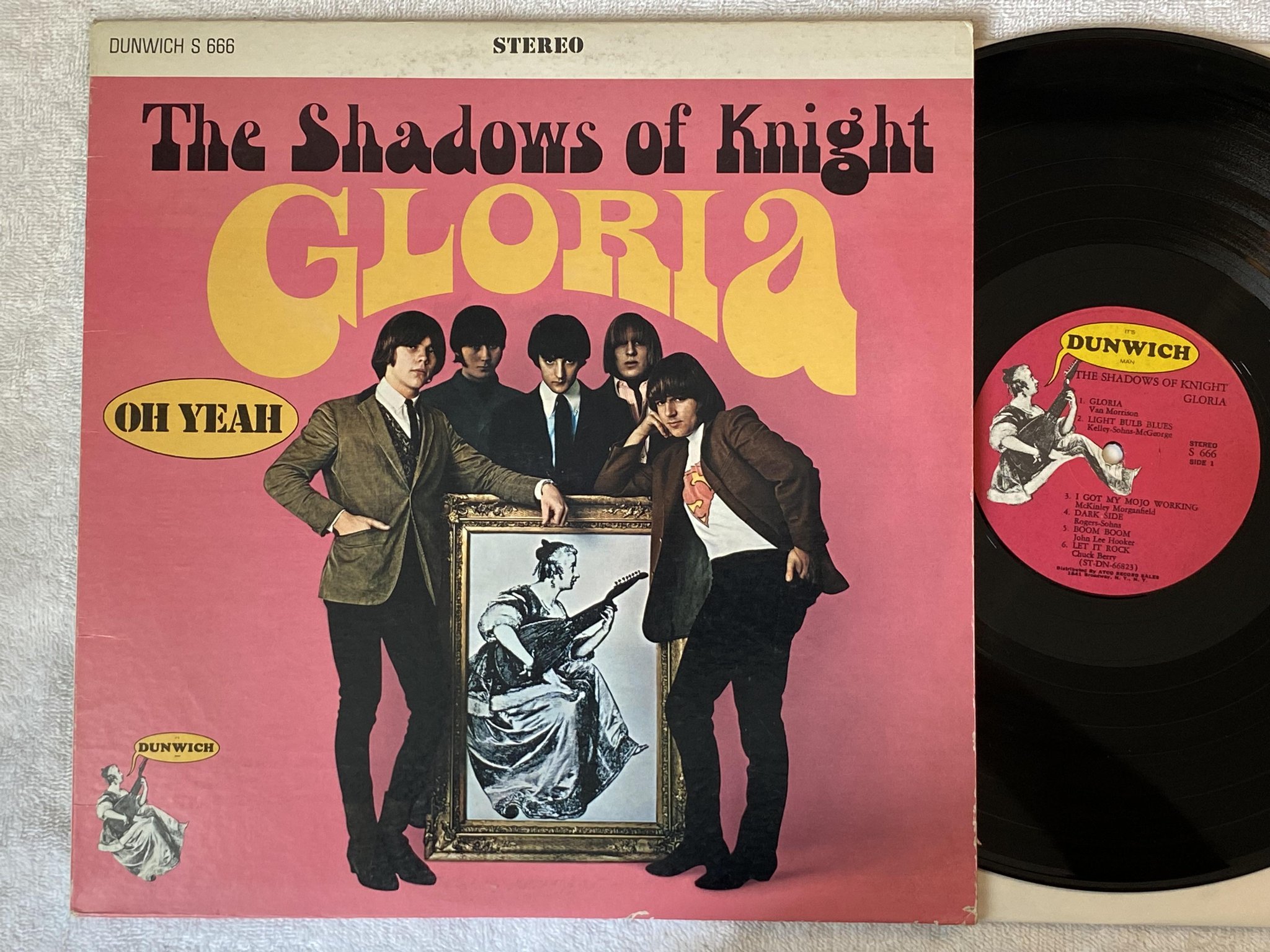 Omslagsbild för skivan THE SHADOWS OF KNIGHT Gloria LP -66 US DUNWICH S-666