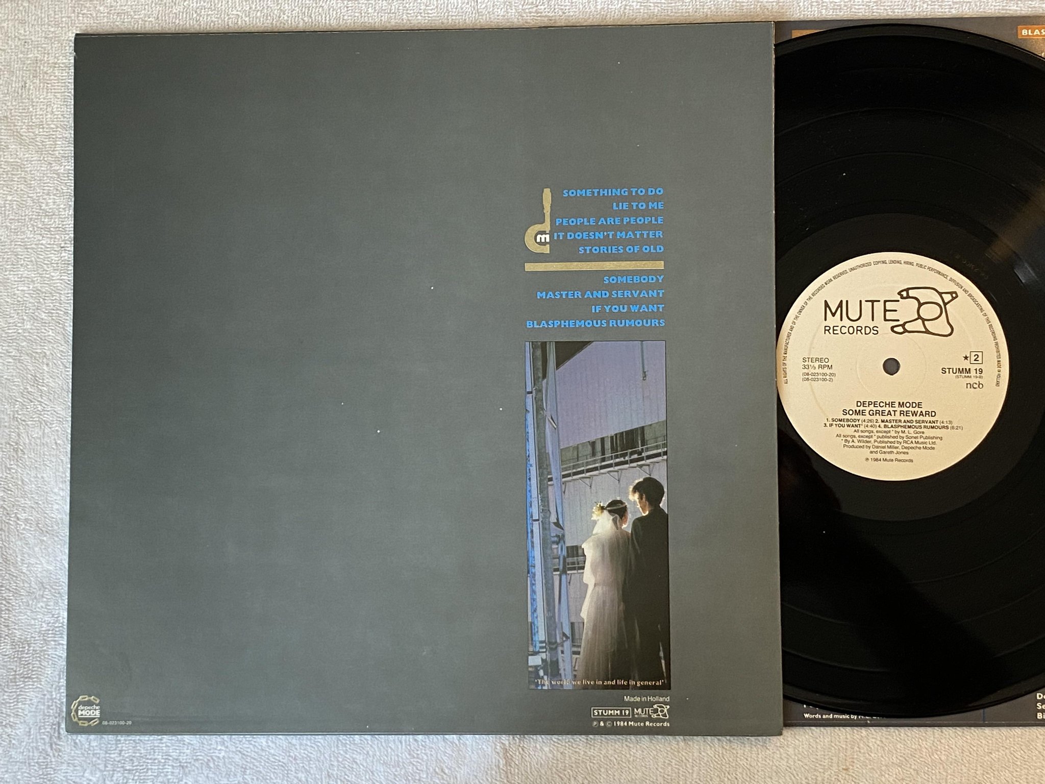 Omslagsbild för skivan DEPECHE MODE some great award LP -84 ncb MUTE STUMM 19