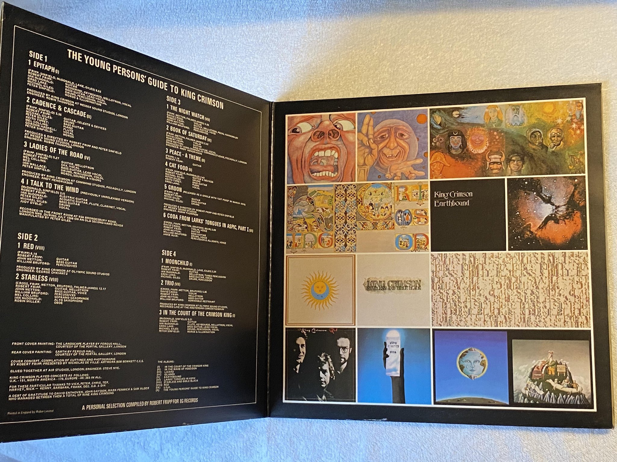 Omslagsbild för skivan KING CRIMSON The Young Persons' Guide To... 2xLP -75 UK ISLAND ISLD 7