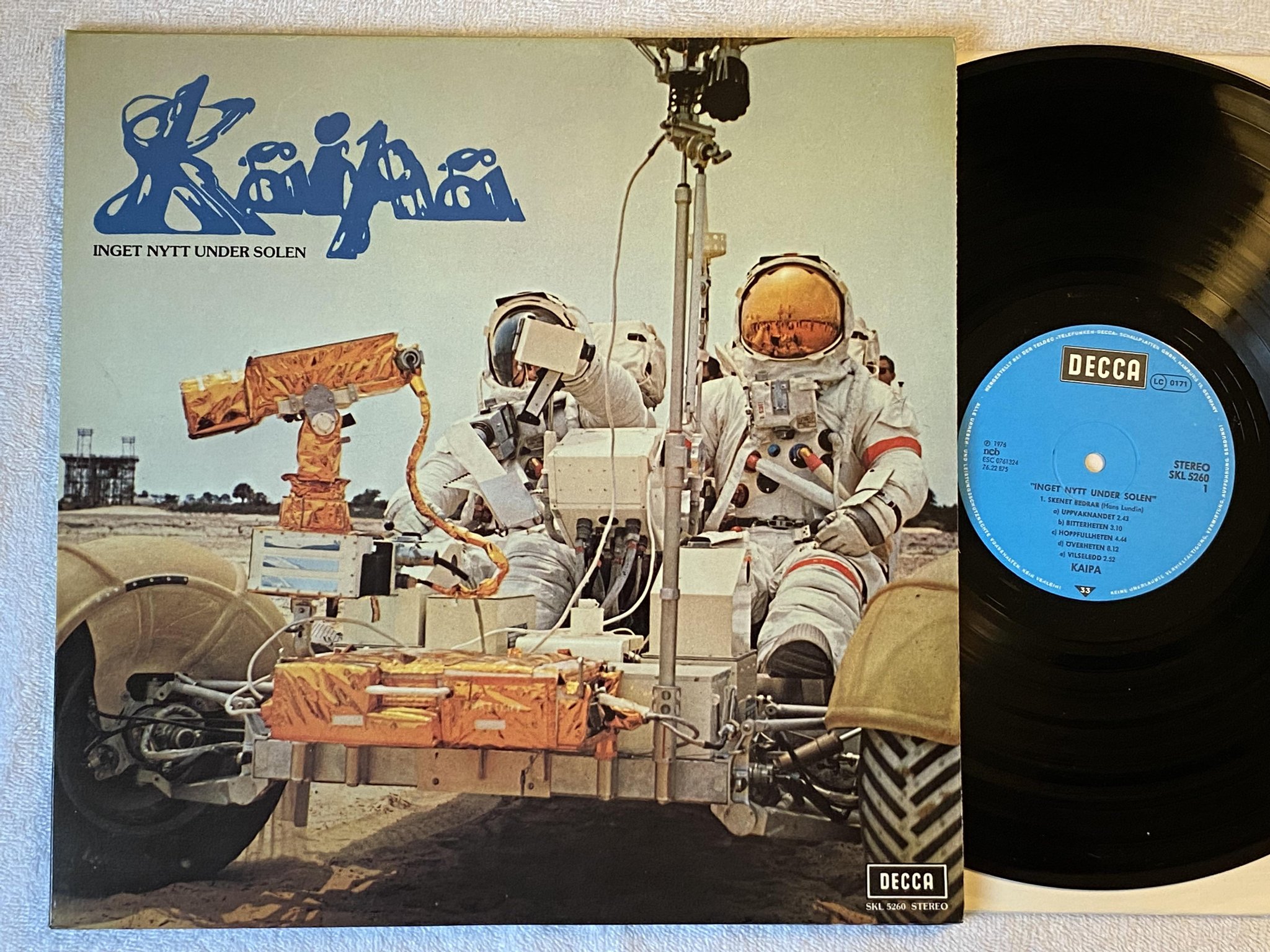 Omslagsbild för skivan KAIPA inget nytt under solen LP -76 ncb DECCA SKL 5260