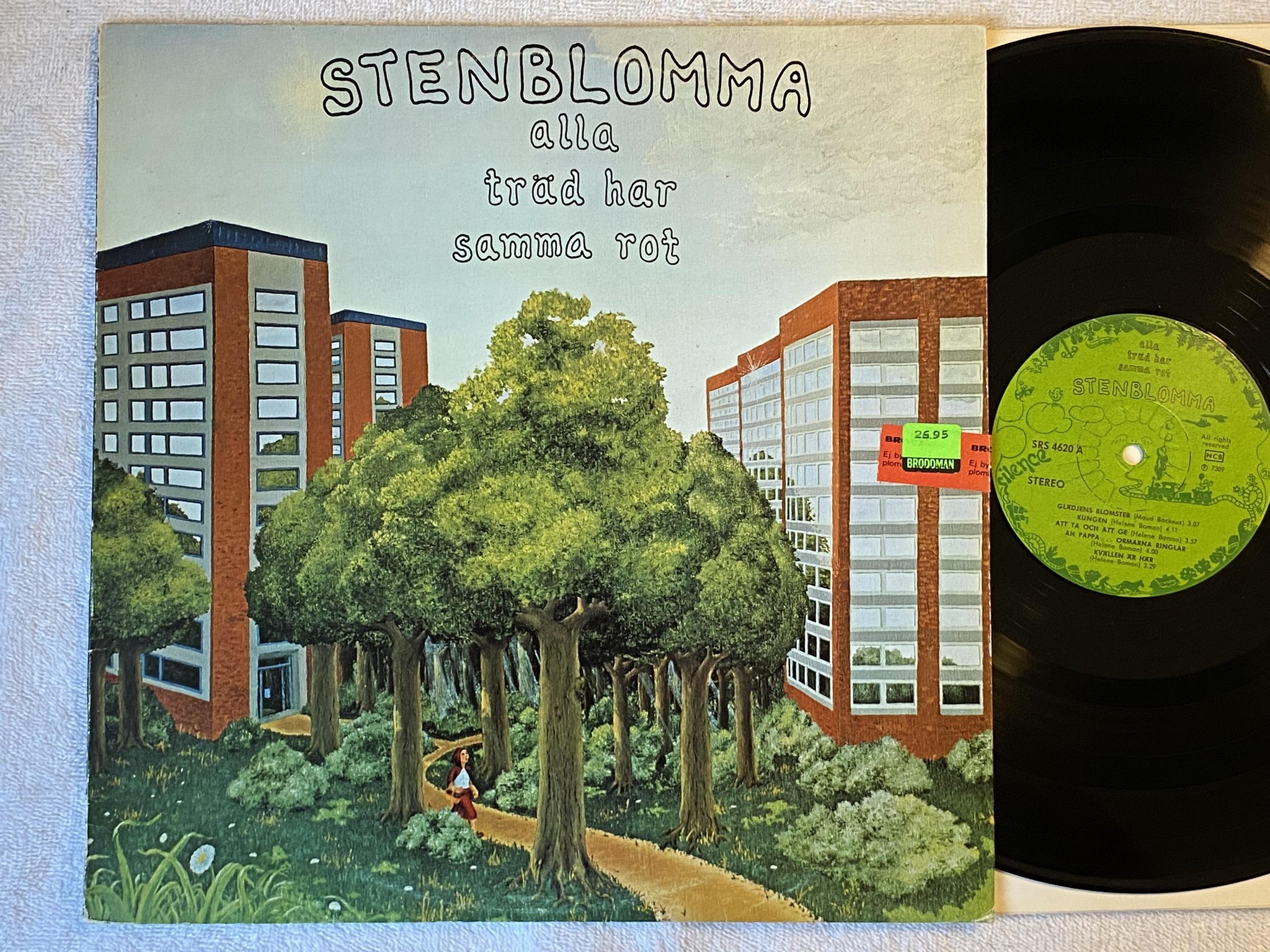 Omslagsbild för skivan STENBLOMMA s/t LP -73 SILENCE SRS 4620