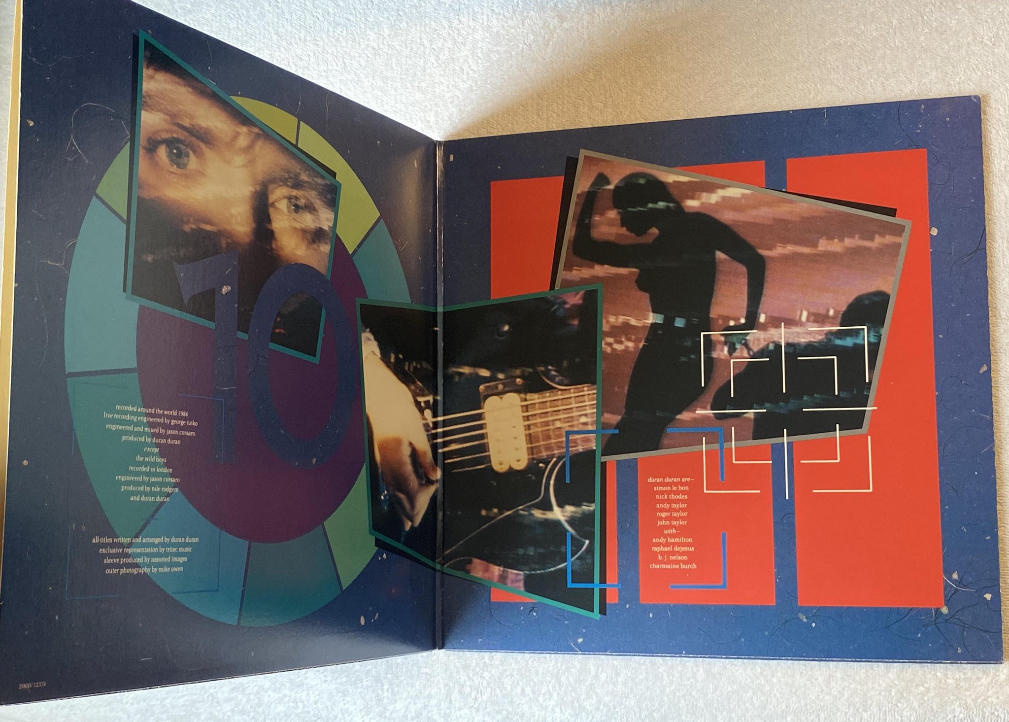 Omslagsbild för skivan DURAN DURAN Arena | Recorded Around The World 1984 LP -84 US CAPITOL SWAV 12374