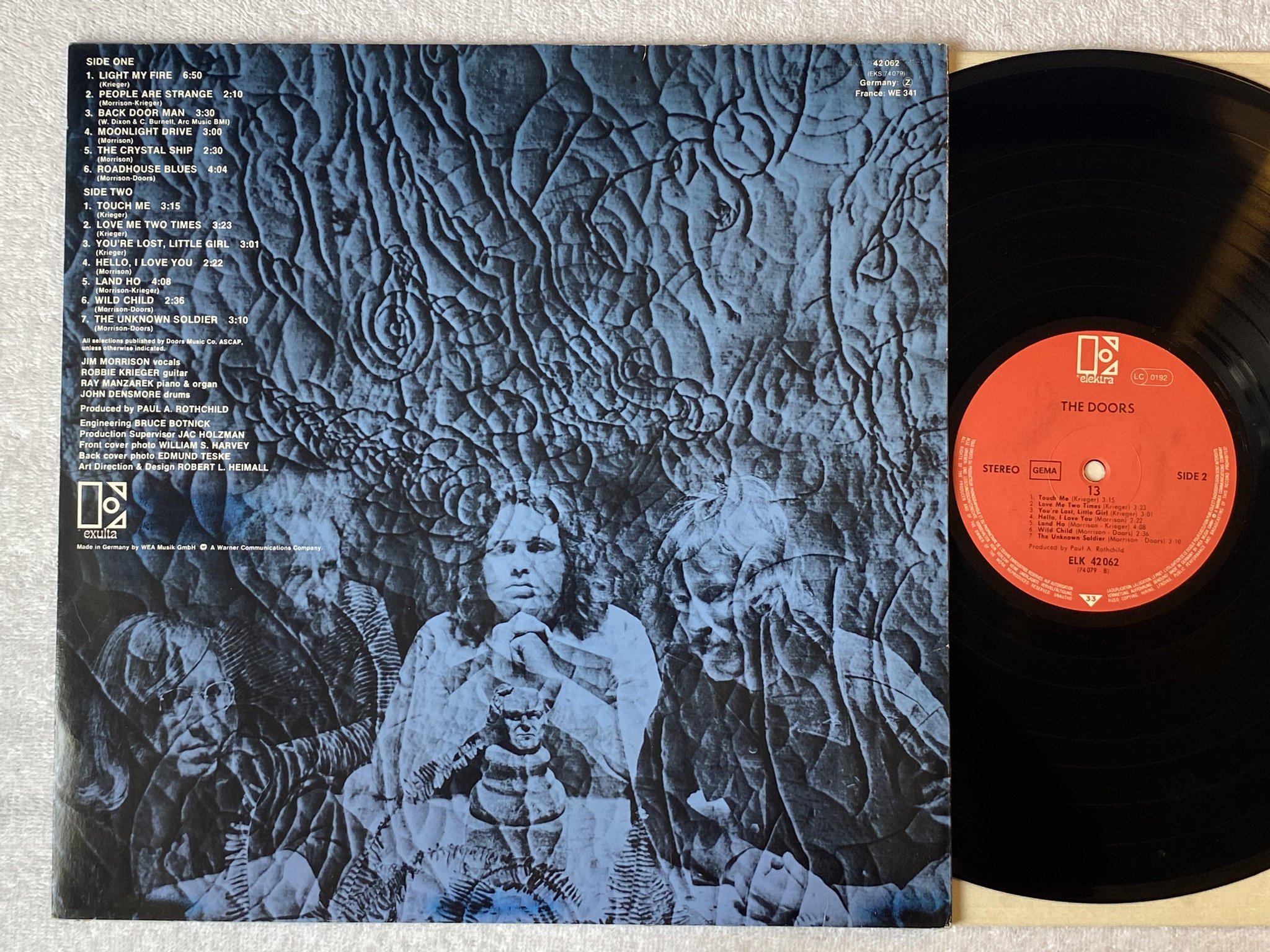 Omslagsbild för skivan THE DOORS 13 LP re Ger ELEKTRA ELK 42062