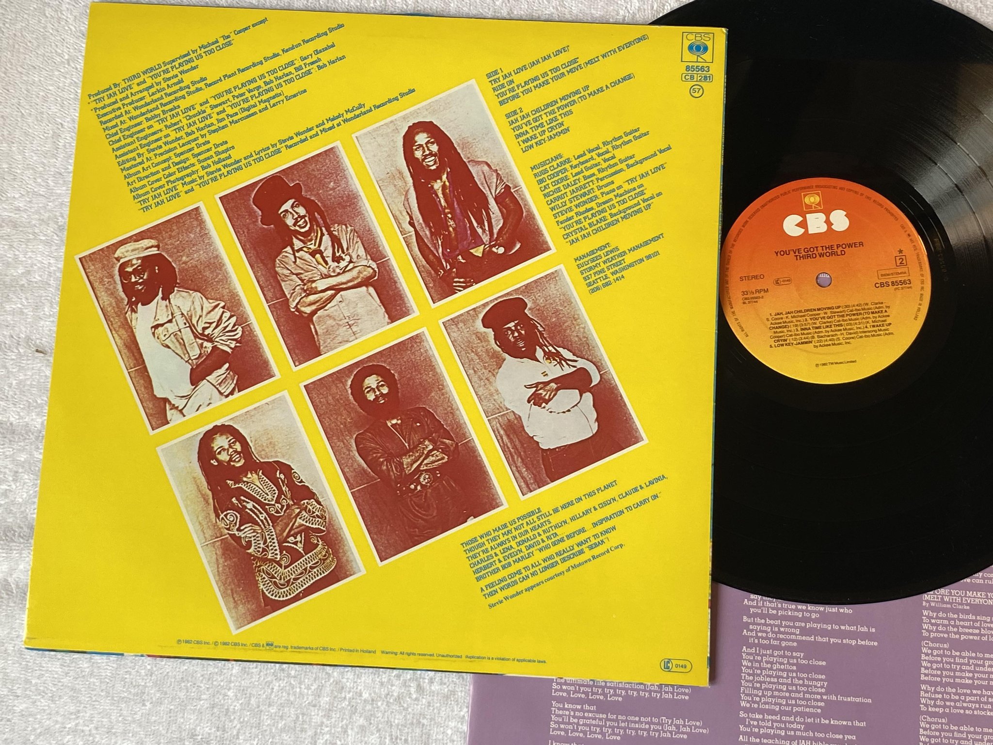 Omslagsbild för skivan THIRD WORLD you've got the power LP -82 Hol CBS 85563