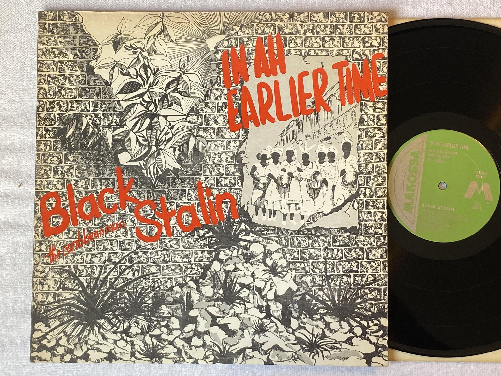 Omslagsbild för skivan BLACK STALIN in ah earlier time LP -81 US MAKOSSA M2372