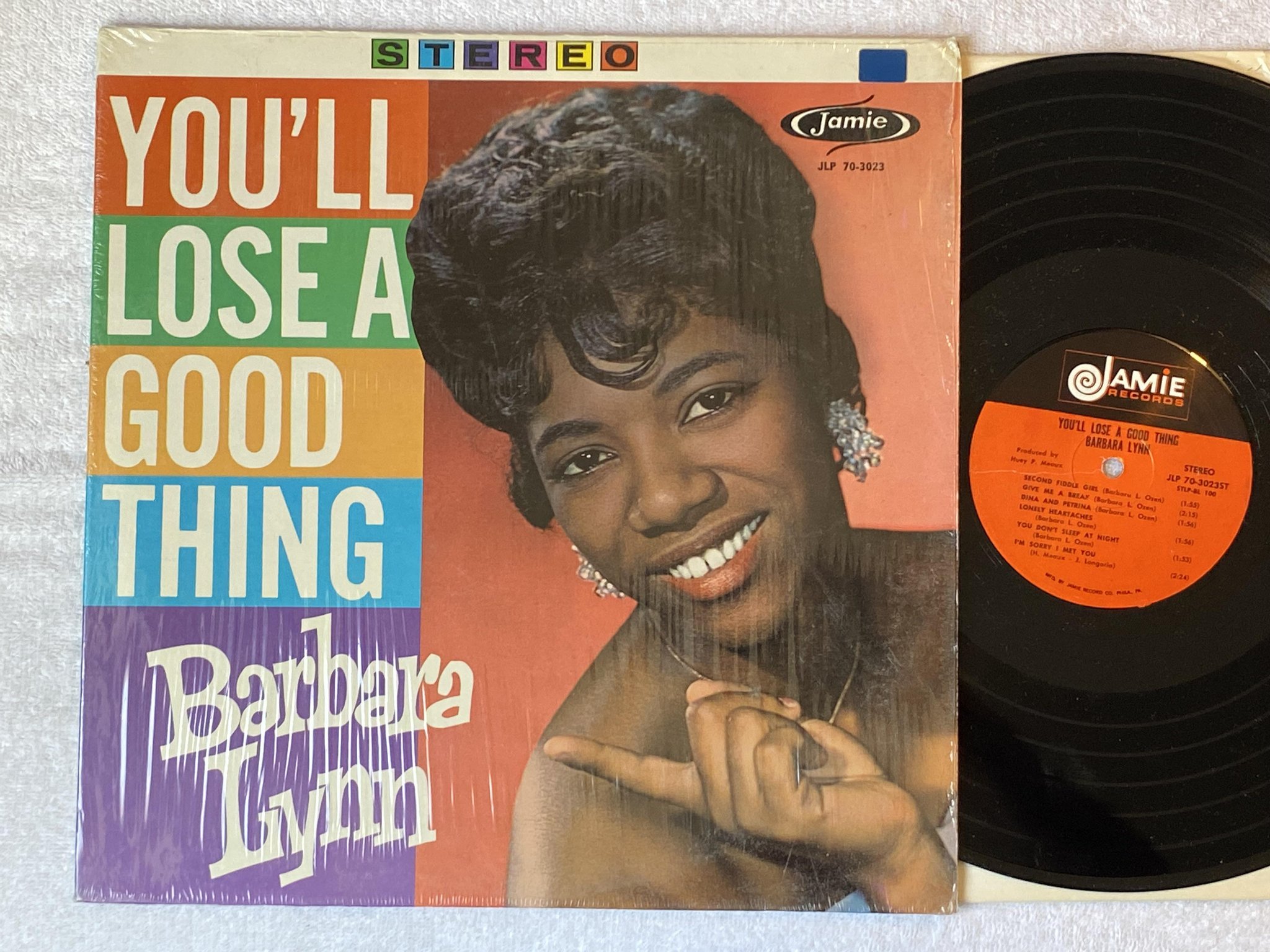 Omslagsbild för skivan BARBARA LYNN you'll lose a good thing LP re US JAMIE JLP 70-3023 ** FANTASTIC **